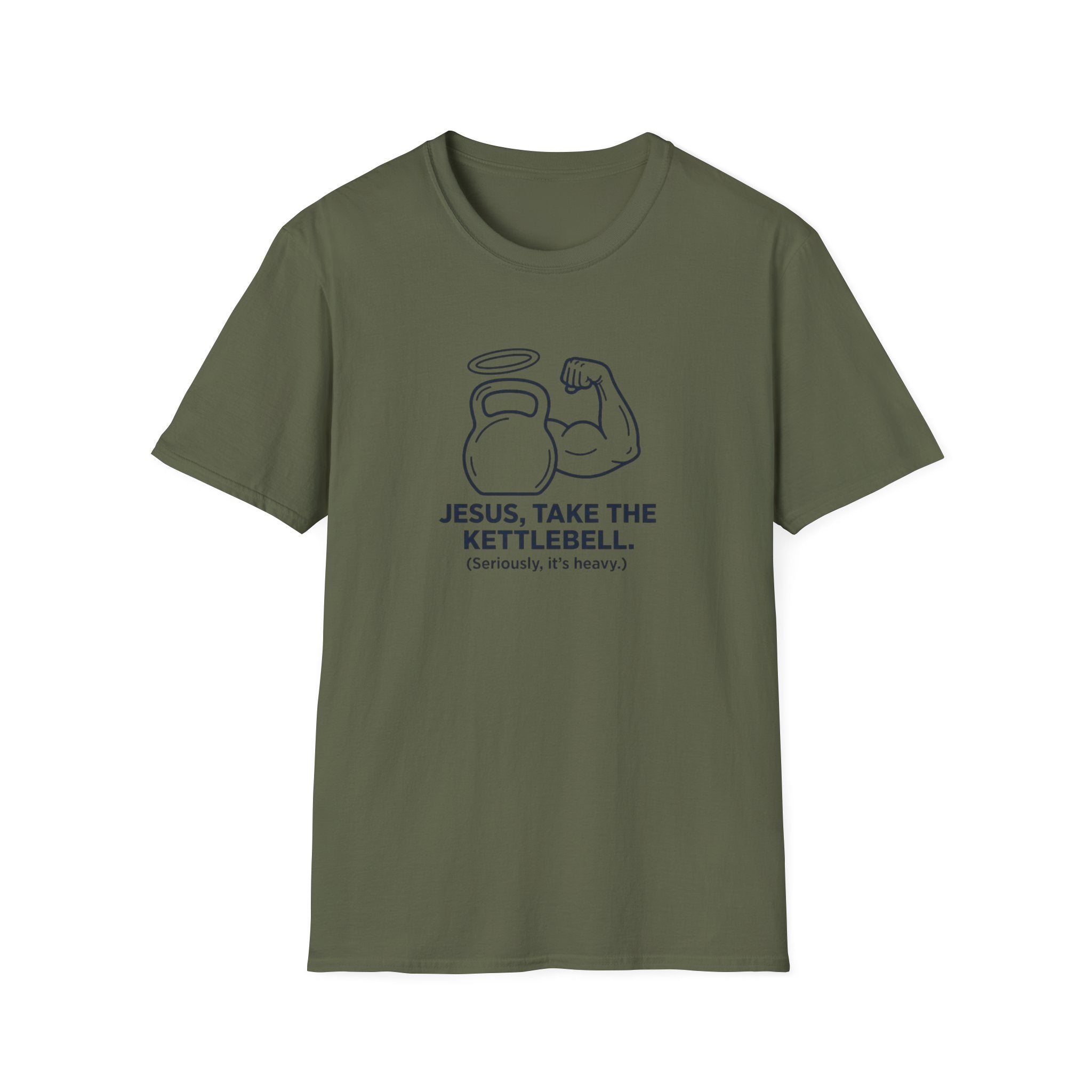 Jesus, Take The Kettlebell T-Shirt.