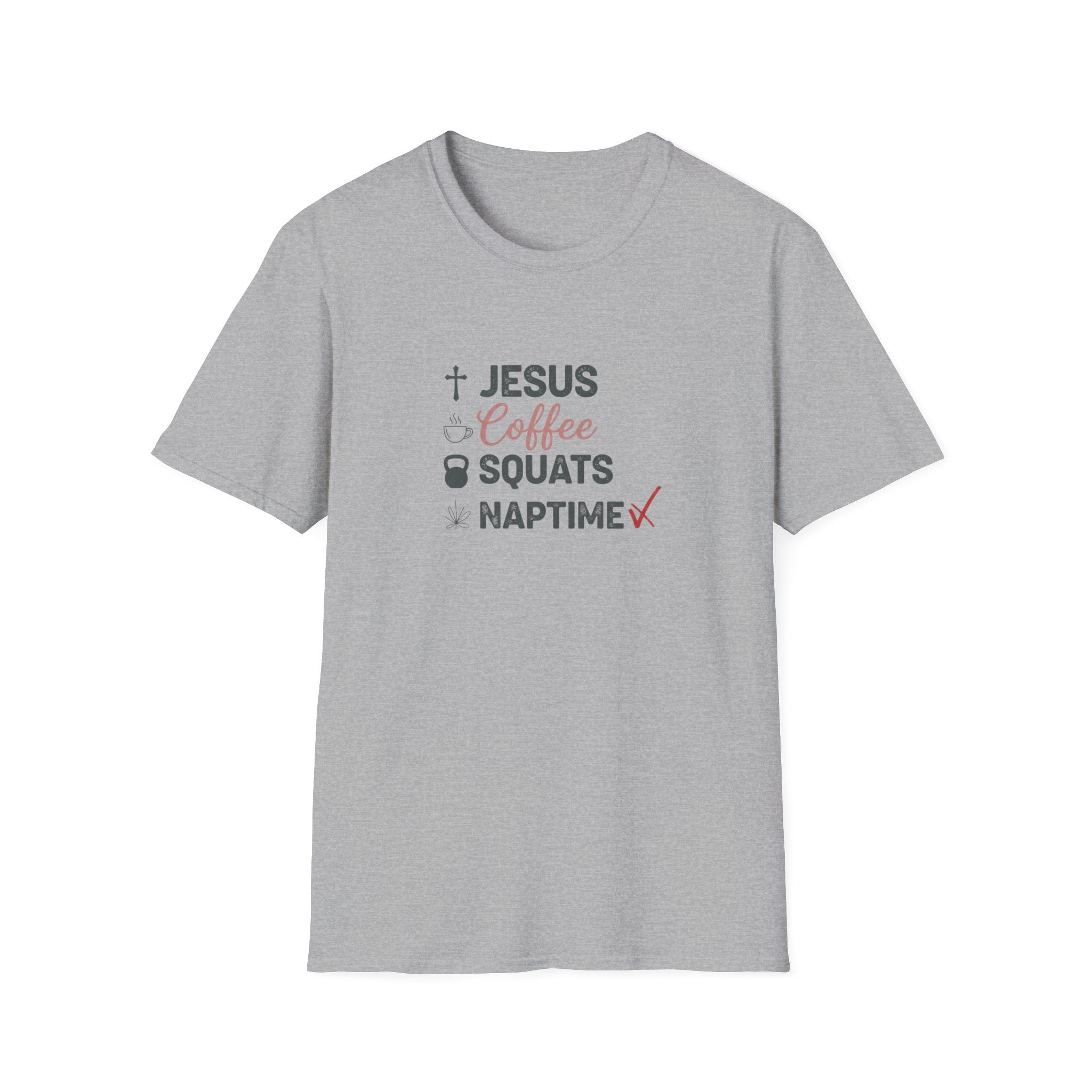 Jesus Coffee Squats Naptime T-Shirt.