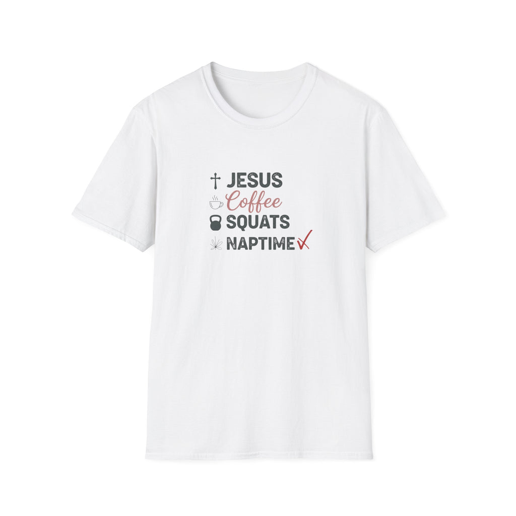 Jesus Coffee Squats Naptime T-Shirt.