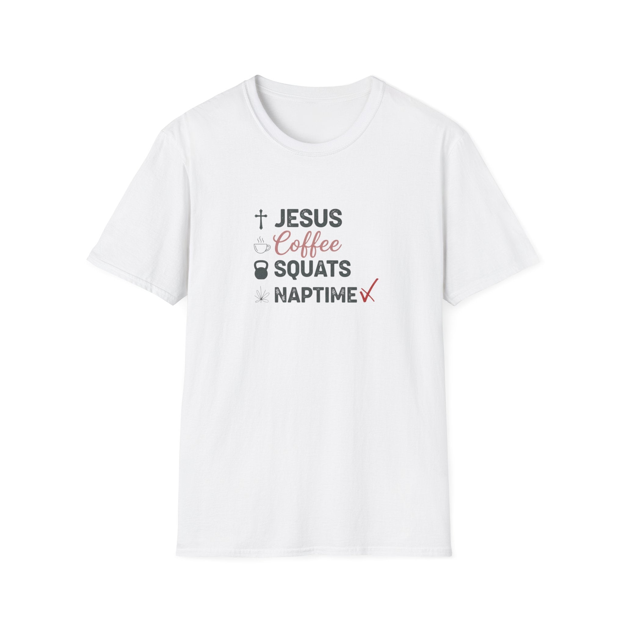 Jesus Coffee Squats Naptime T-Shirt.