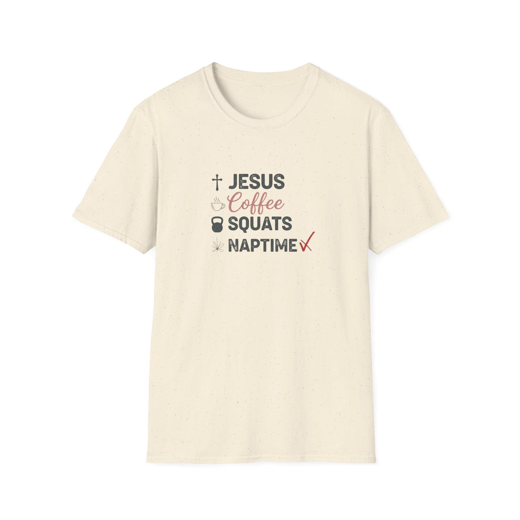Jesus Coffee Squats Naptime T-Shirt.