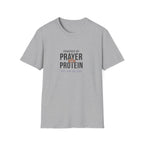 Powered By Prayer and Protein T-Shirt.