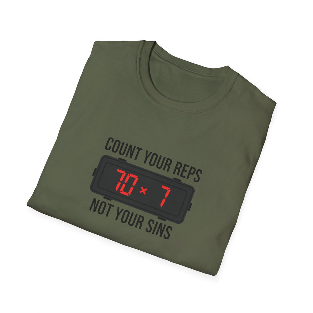 Count your Reps Not Your Sins T-Shirt.