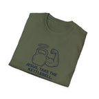 Jesus, Take The Kettlebell T-Shirt.