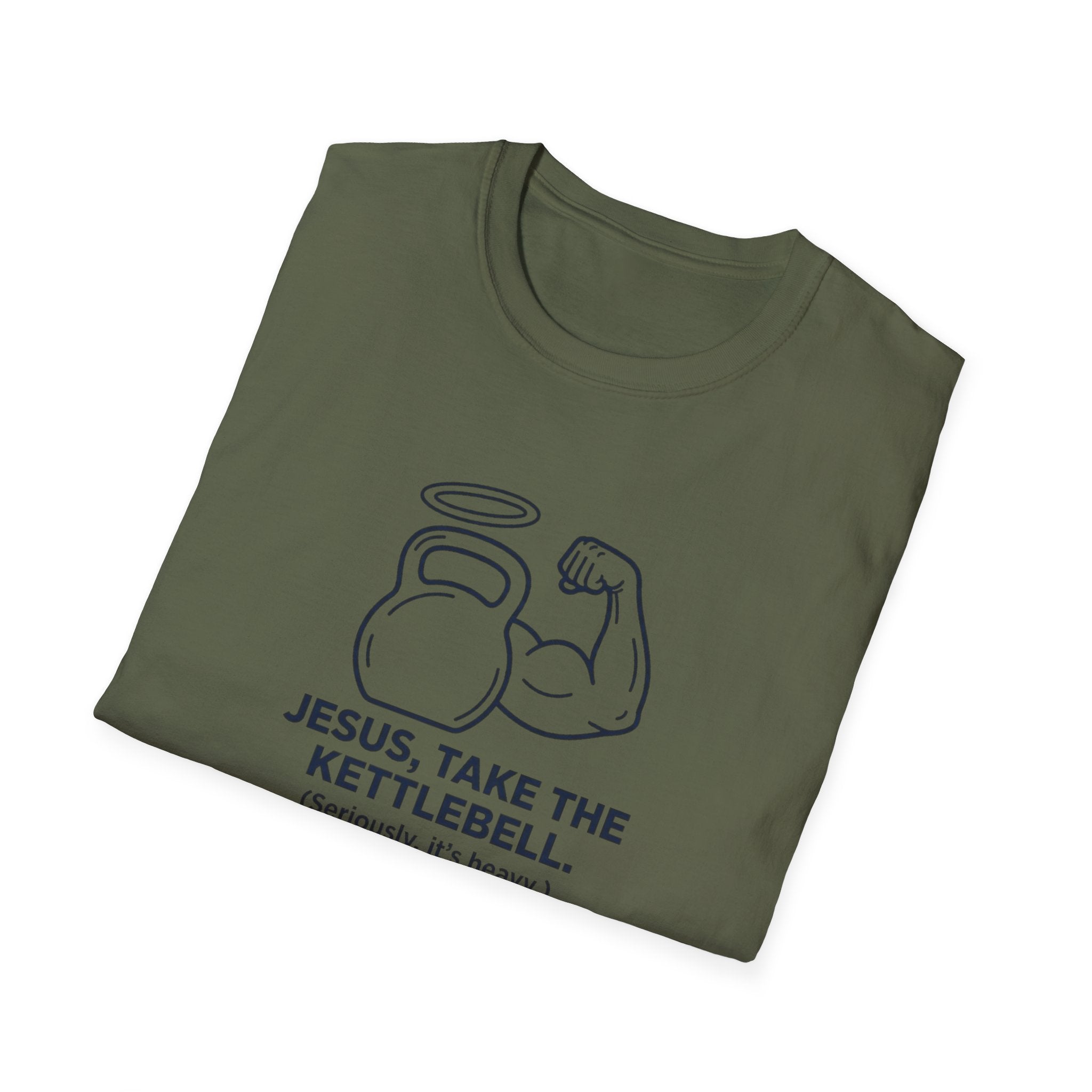 Jesus, Take The Kettlebell T-Shirt.