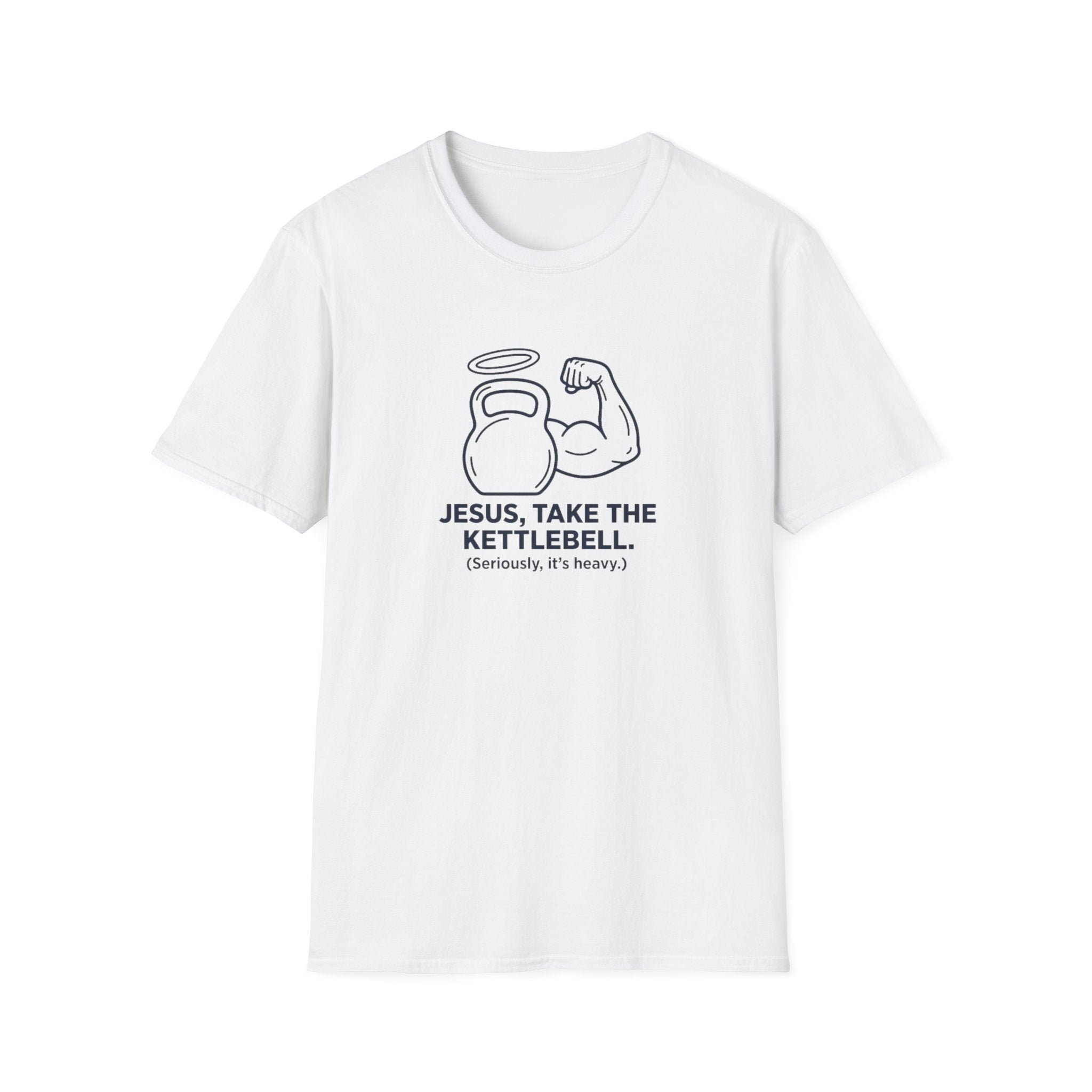 Jesus, Take The Kettlebell T-Shirt.