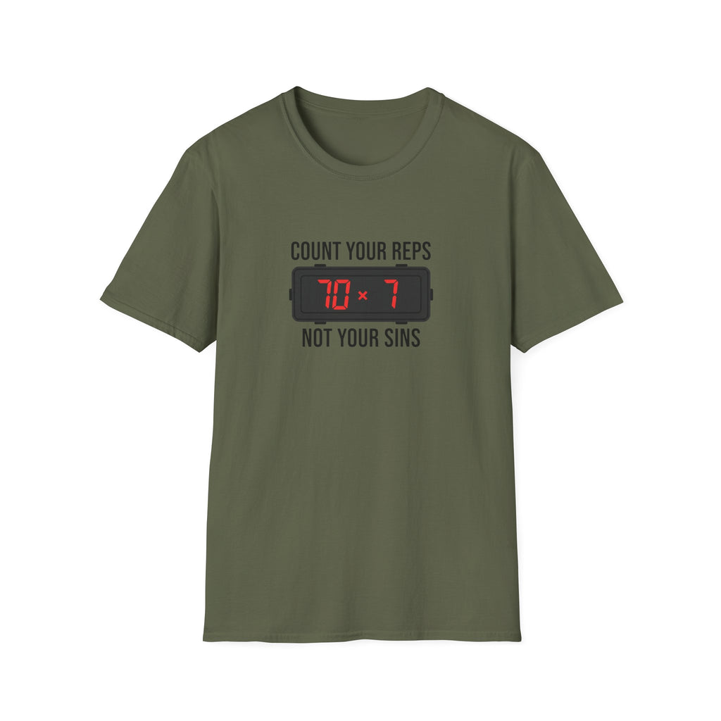 Count your Reps Not Your Sins T-Shirt.