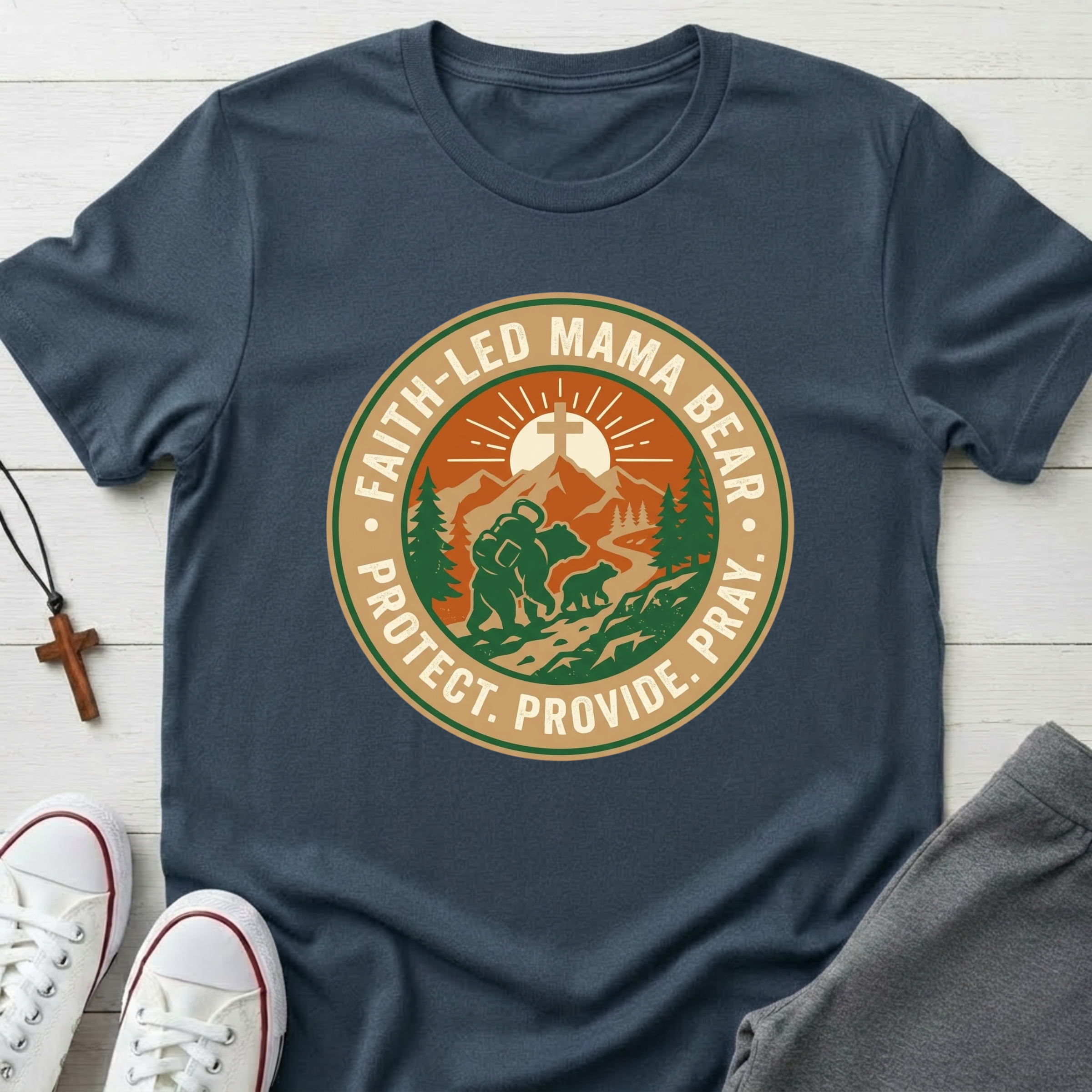 Faith-Led Mama Bear T-Shirt.