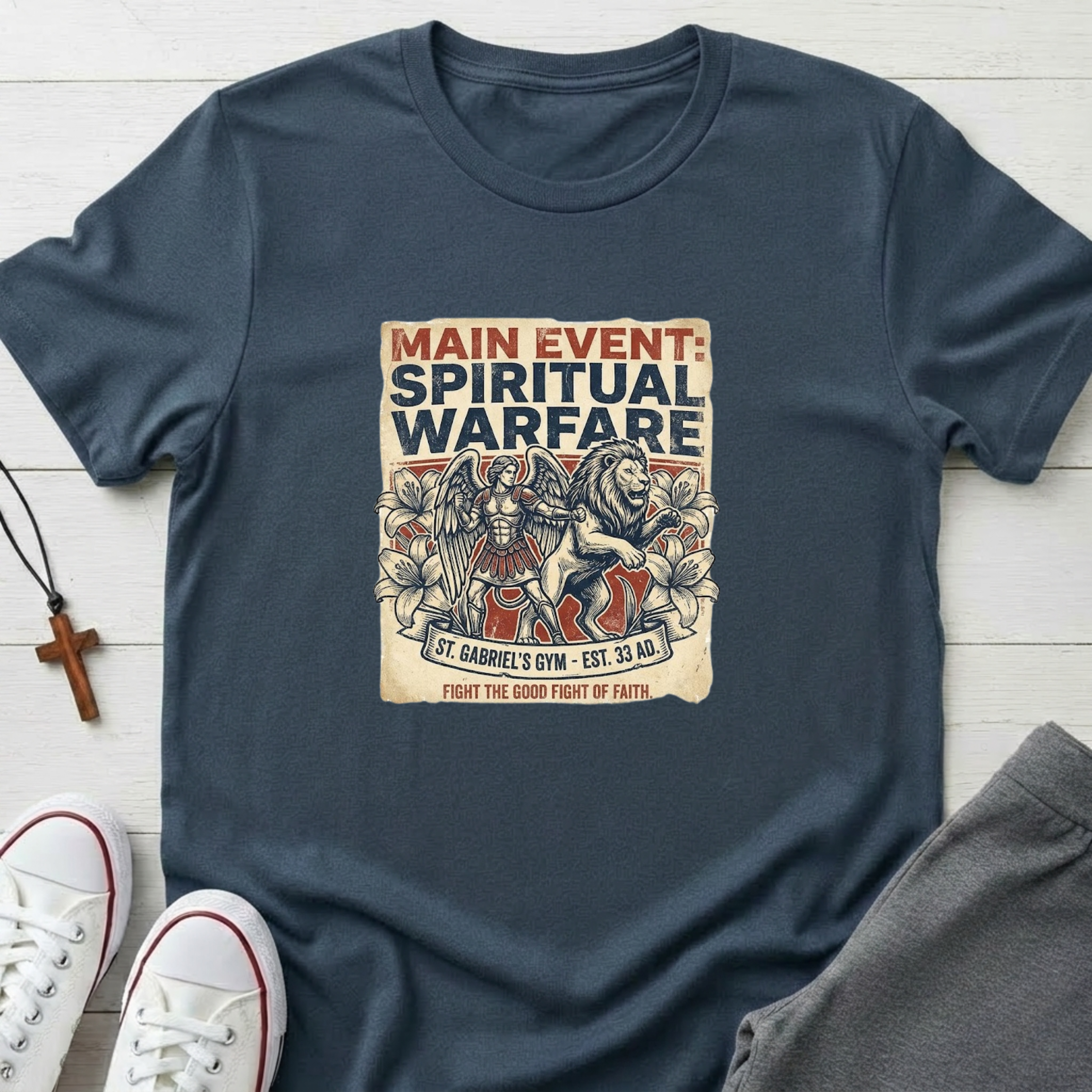 Main Event: Spiritual Warfare T-Shirt.