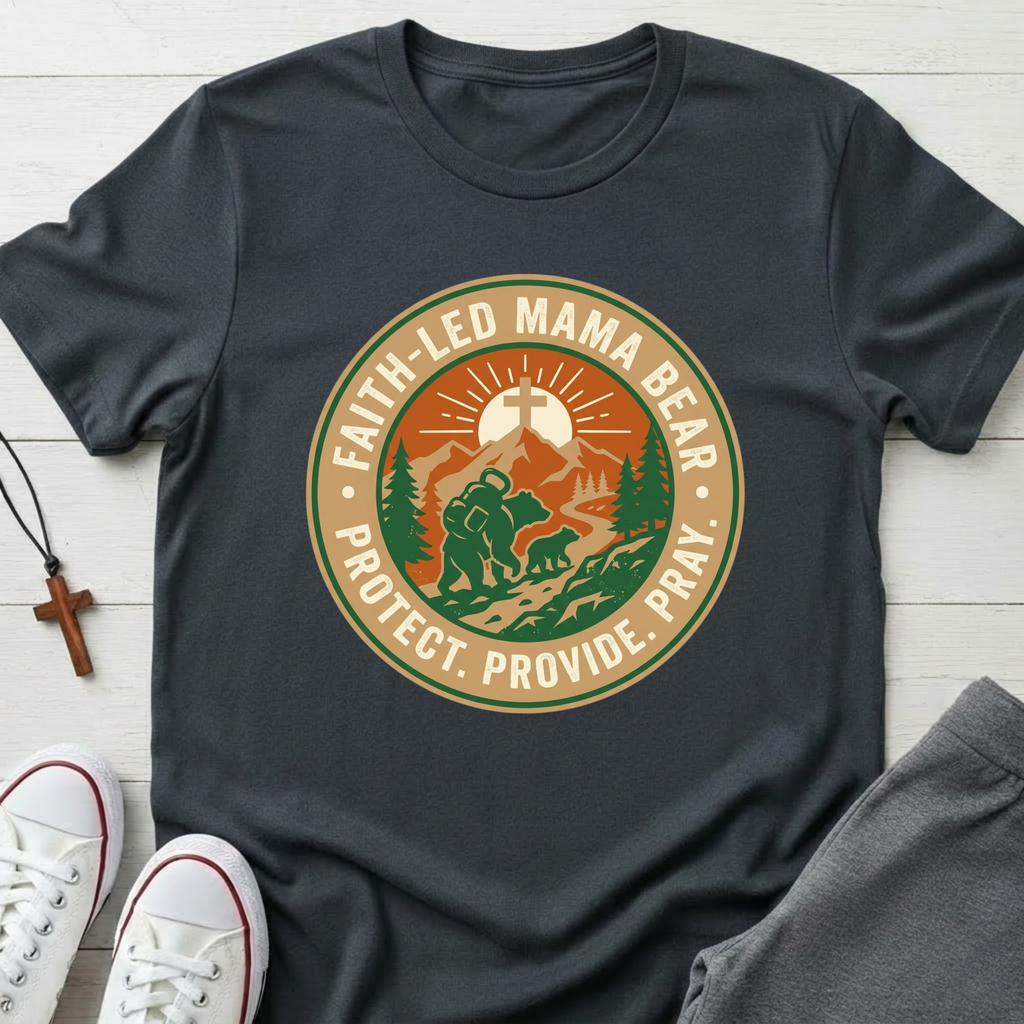 Faith-Led Mama Bear T-Shirt.