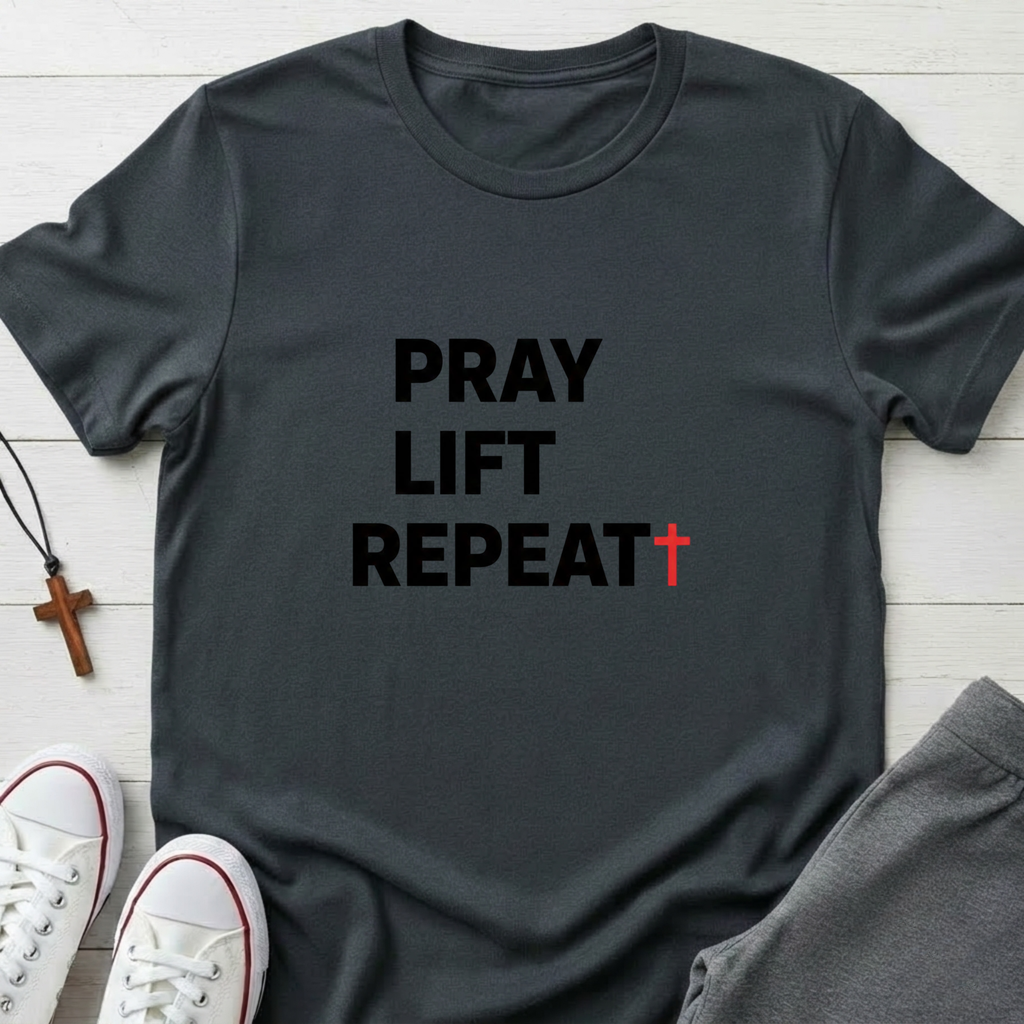 Pray Lift Repeat T-Shirt.