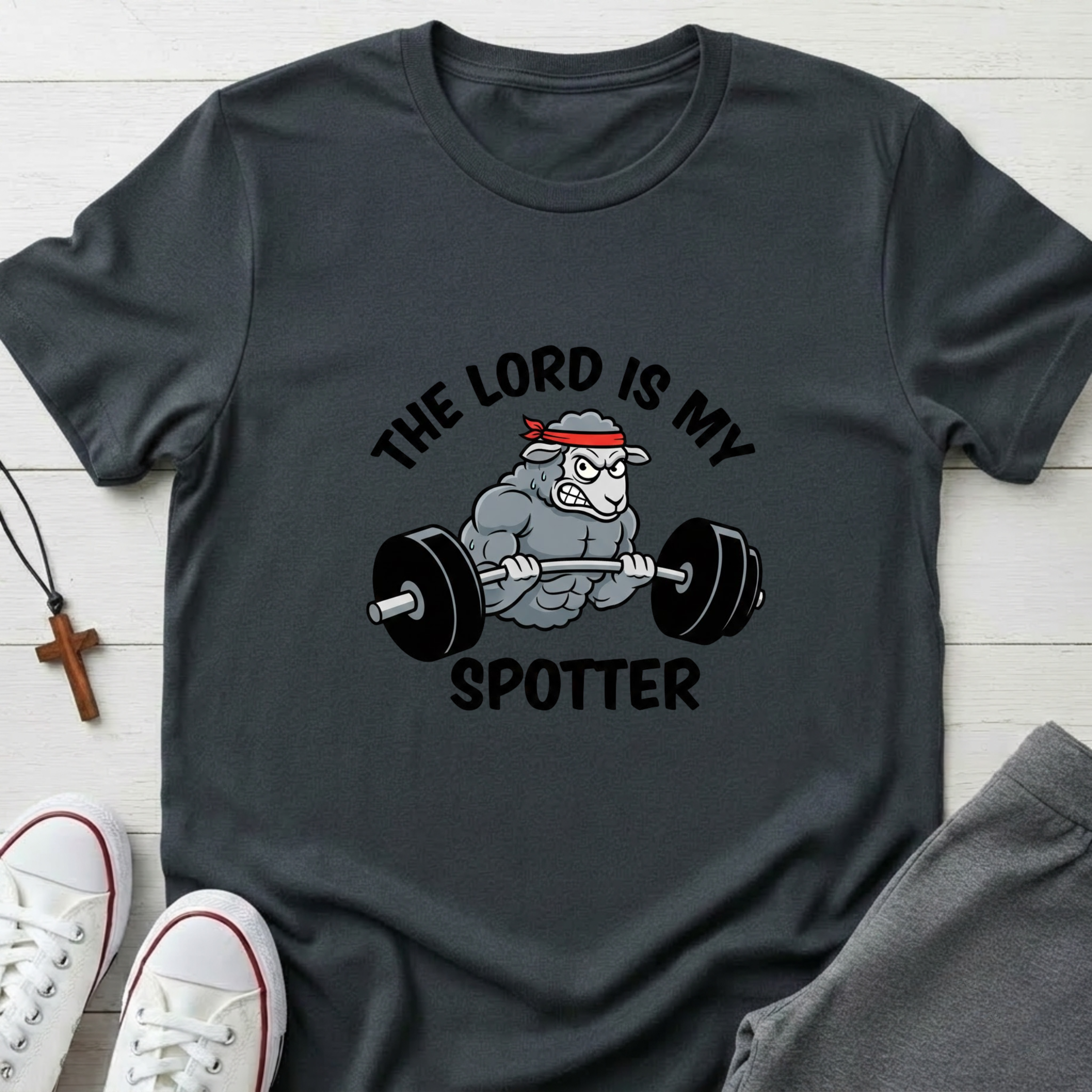 The lord is my Spotter T-Shirt.