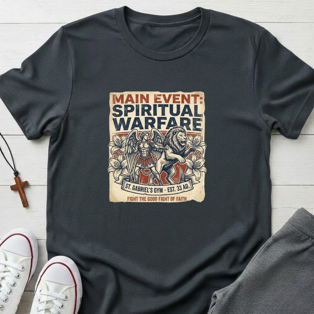 Main Event: Spiritual Warfare T-Shirt.