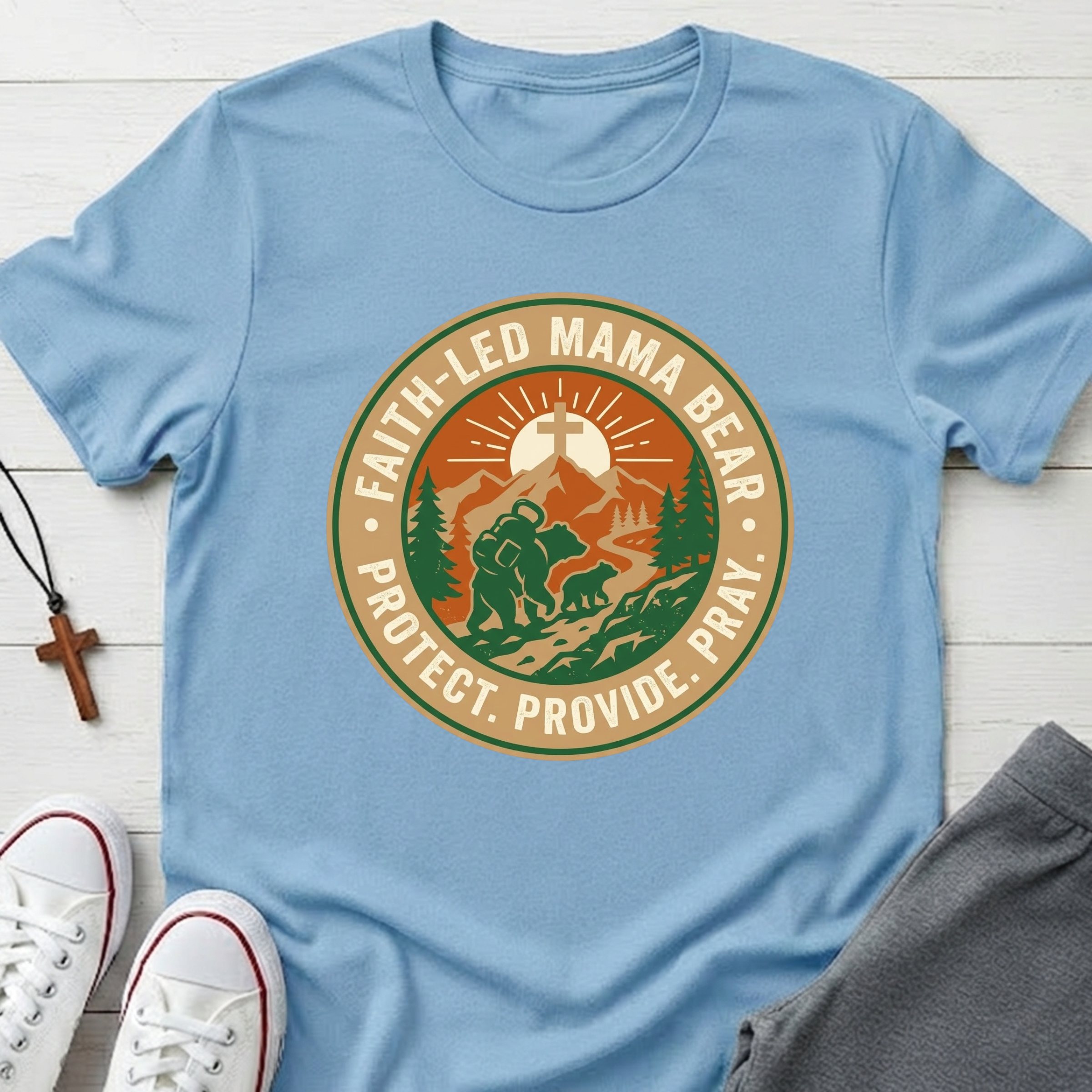 Faith-Led Mama Bear T-Shirt.