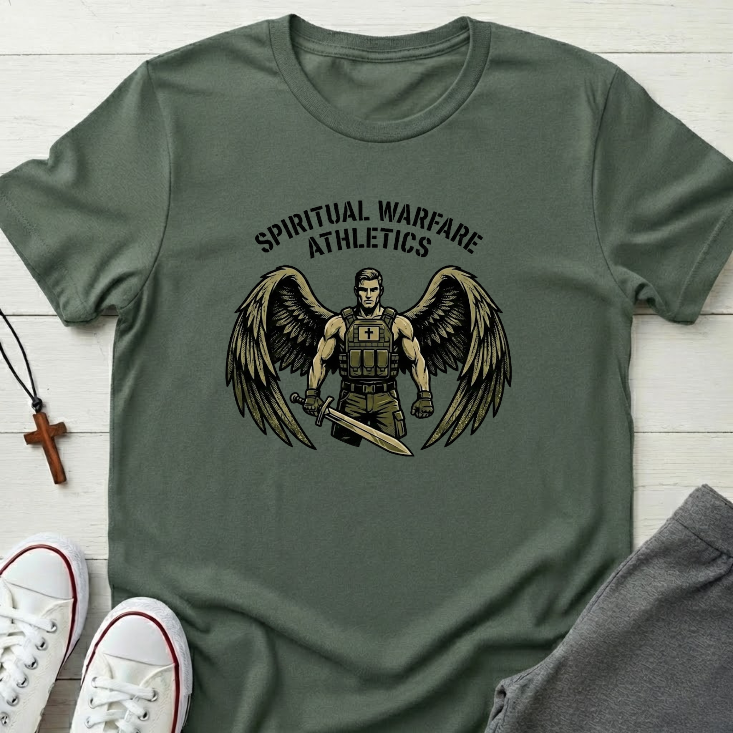 Spiritual Warfare Athletics T-Shirt.