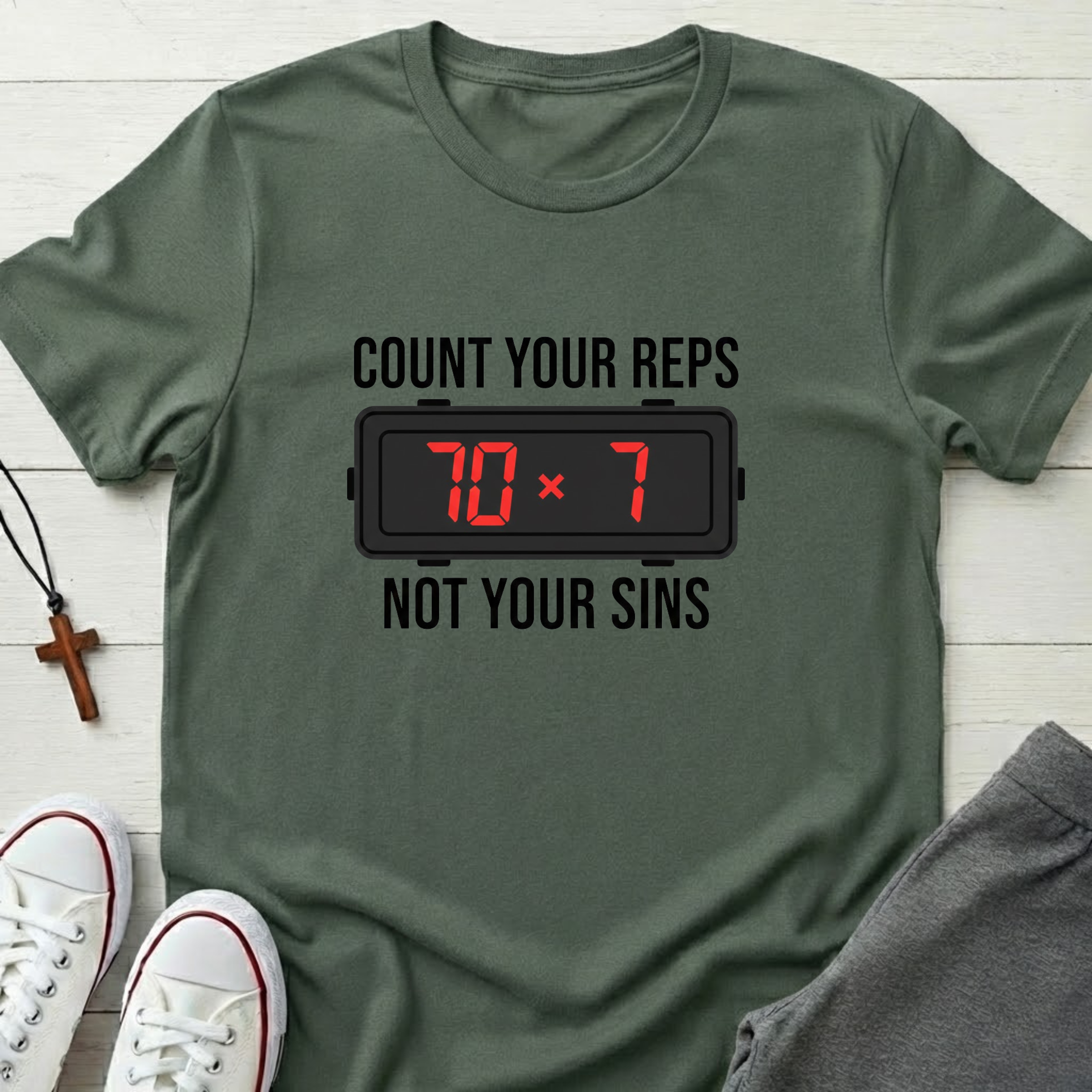 Count your Reps Not Your Sins T-Shirt.