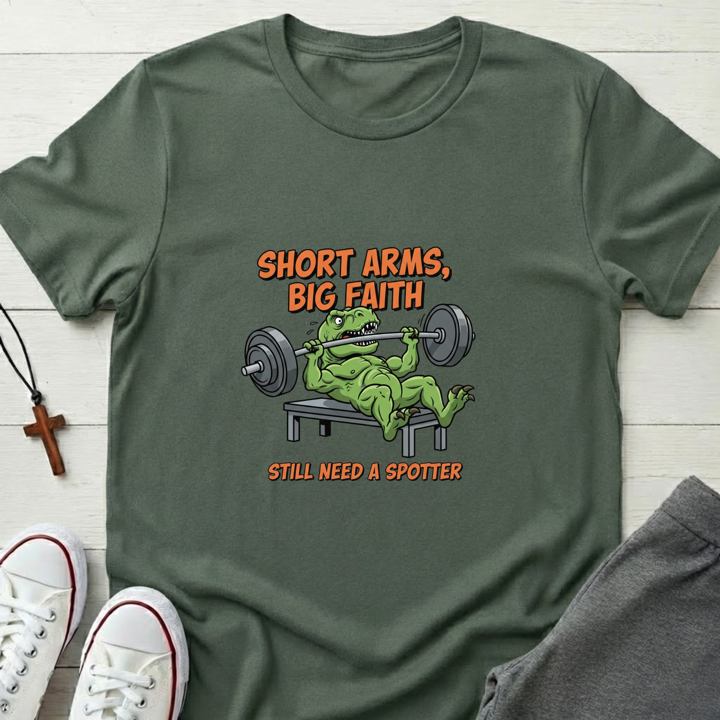 Short Arms, Big Faith T-Shirt.