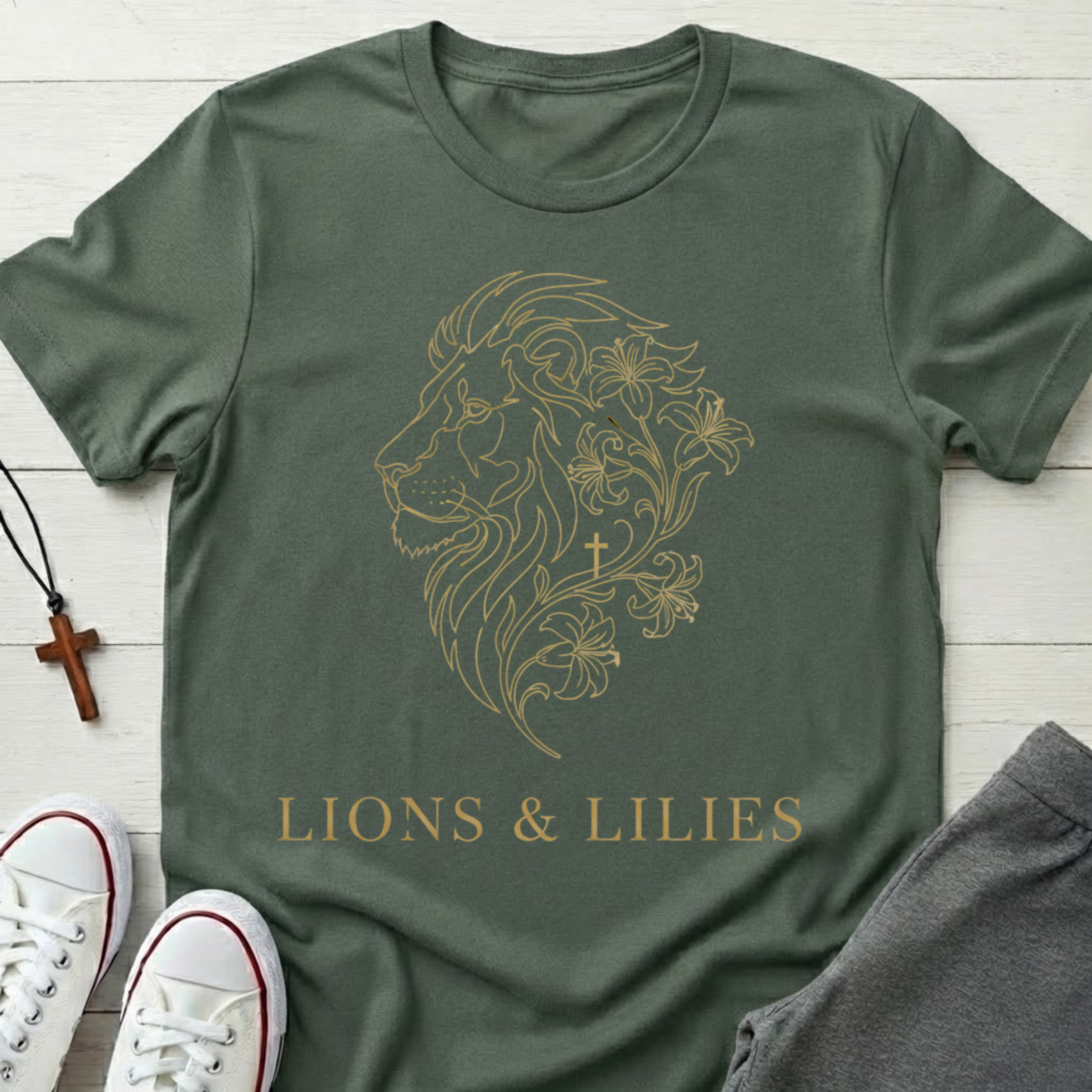 LIONS & LILIES Logo T-Shirt.