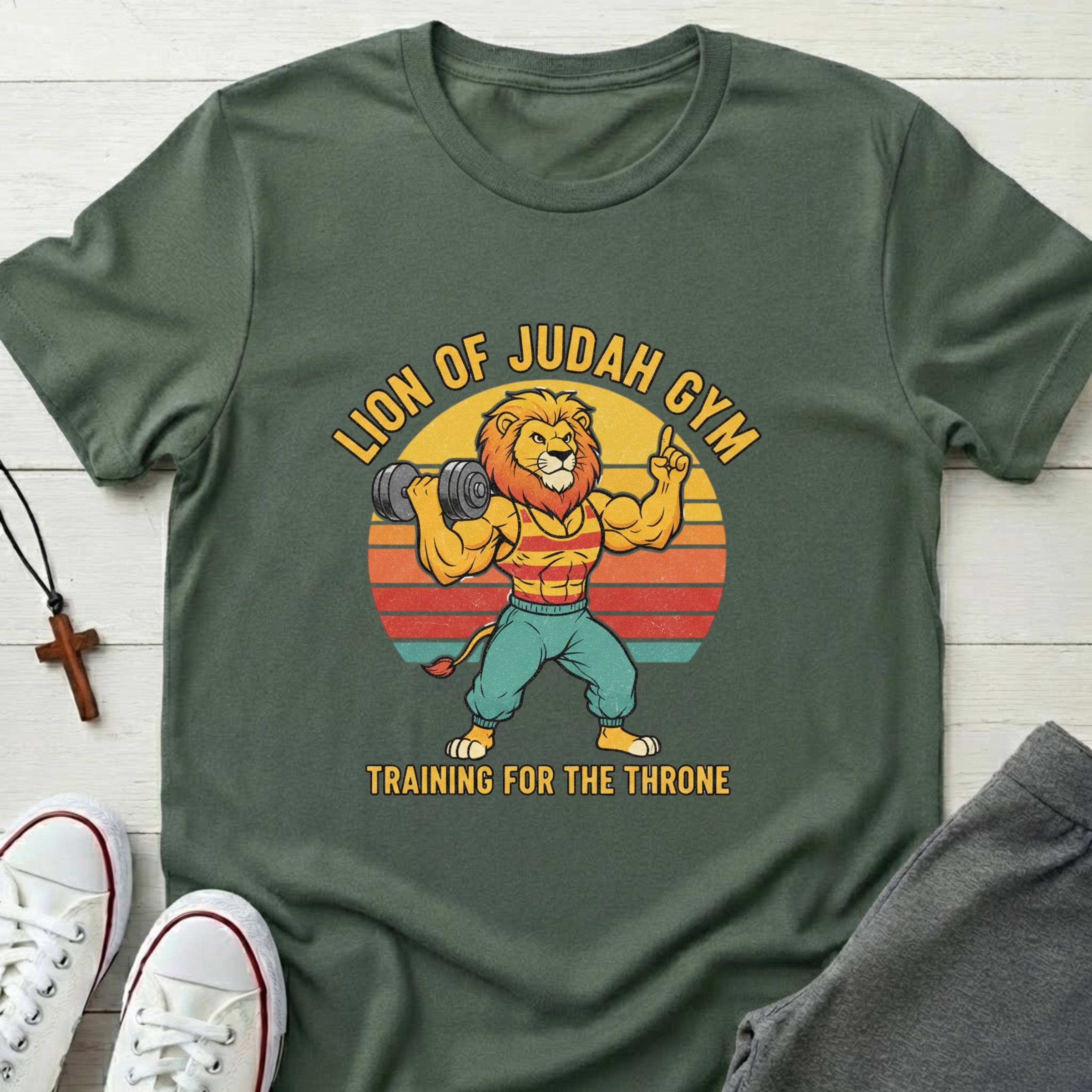 Lion Of Judah Gym T-Shirt.