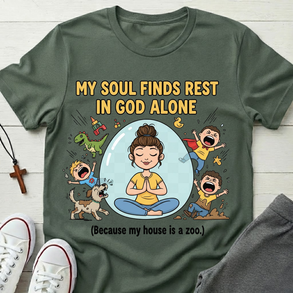 My Soul Finds Rest In God Alone T-Shirt.