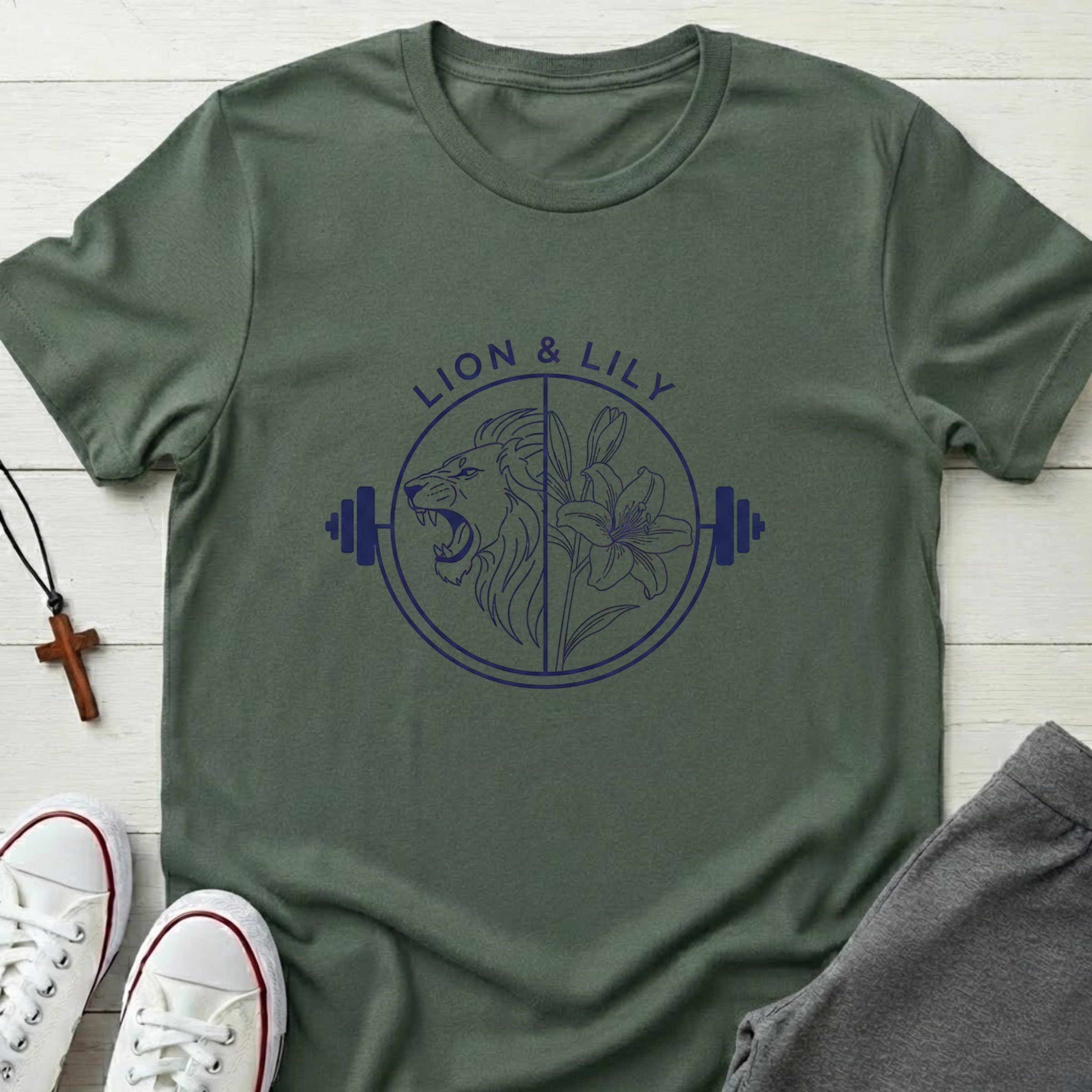 Lion & Lily Weight T-Shirt.