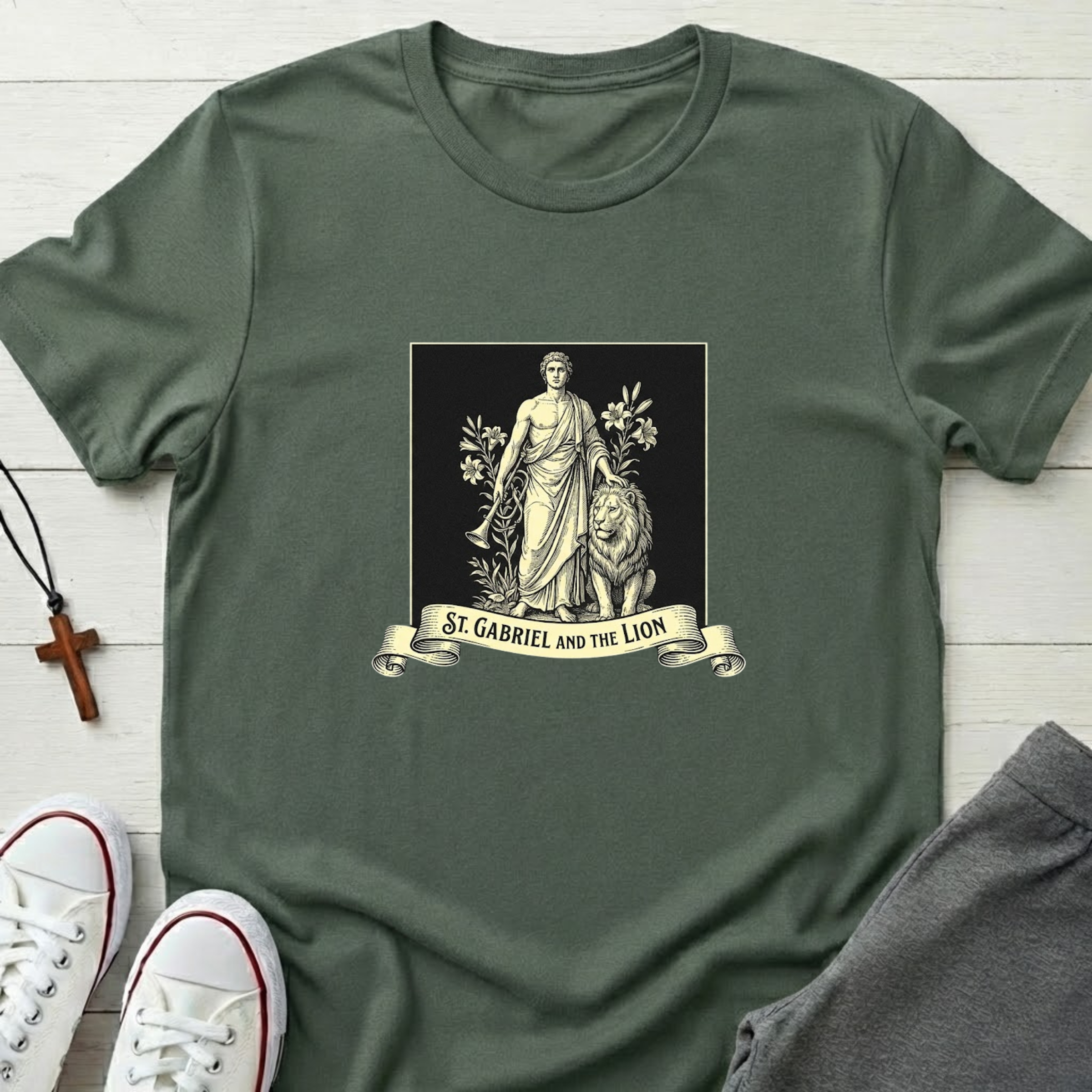St. Gabriel and The Lion T-Shirt.
