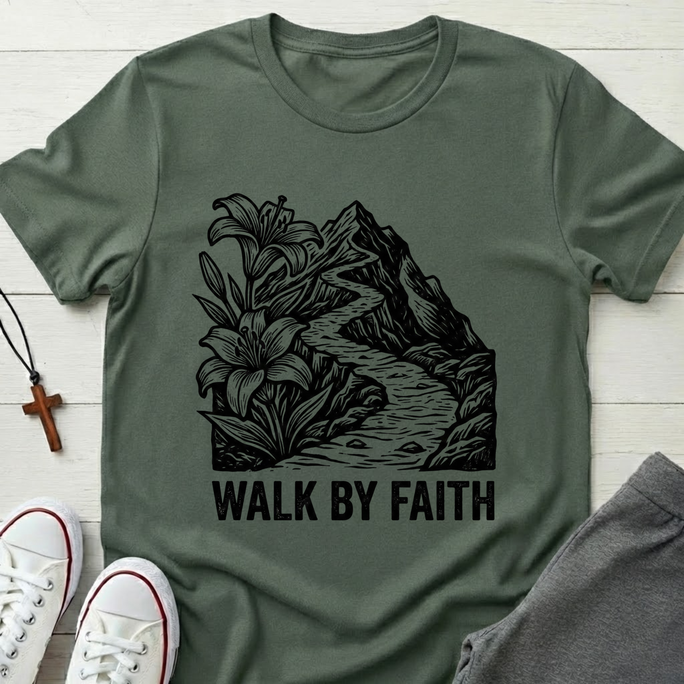 Walk By Faith T-Shirt.