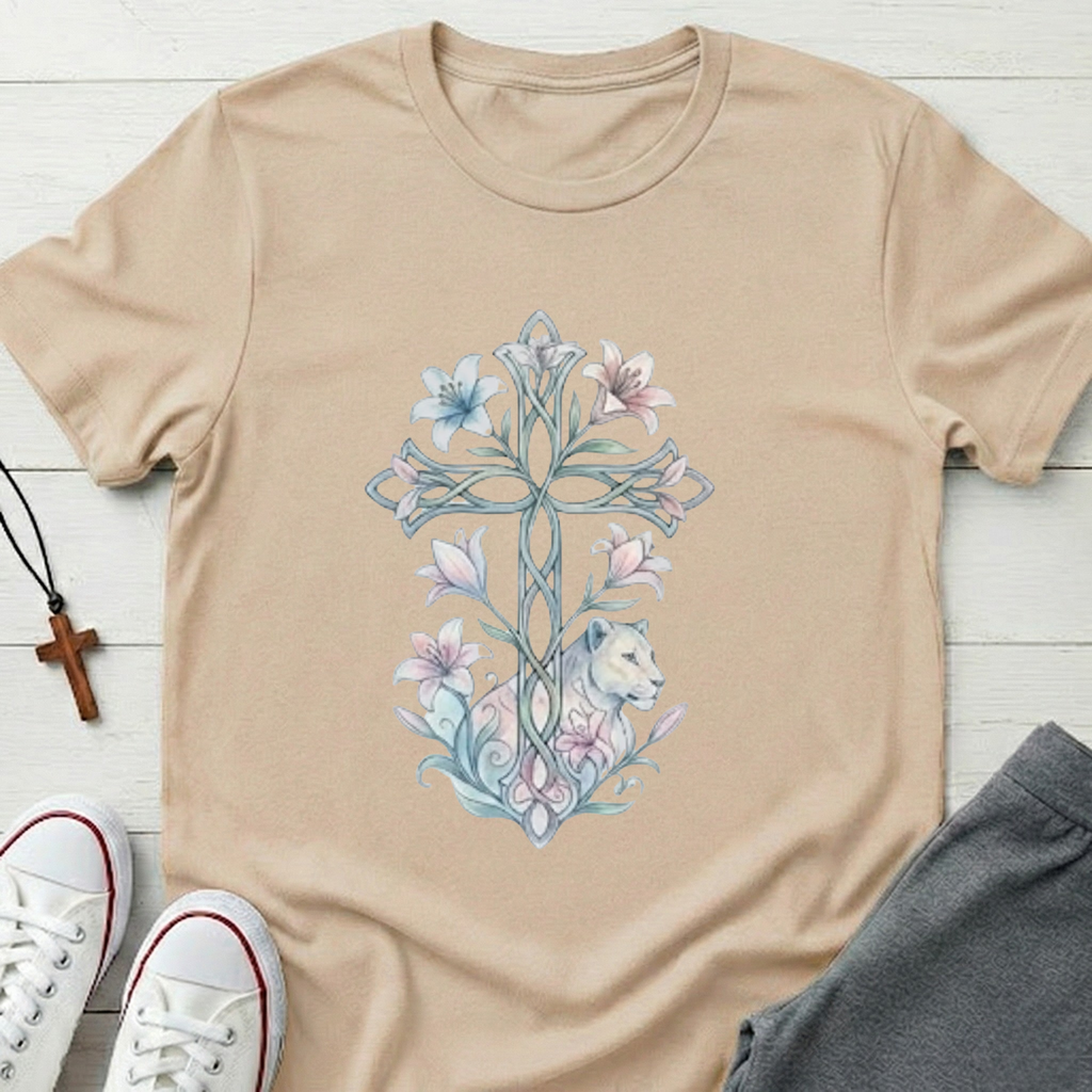 Lions & Lilies Cross T-Shirt.