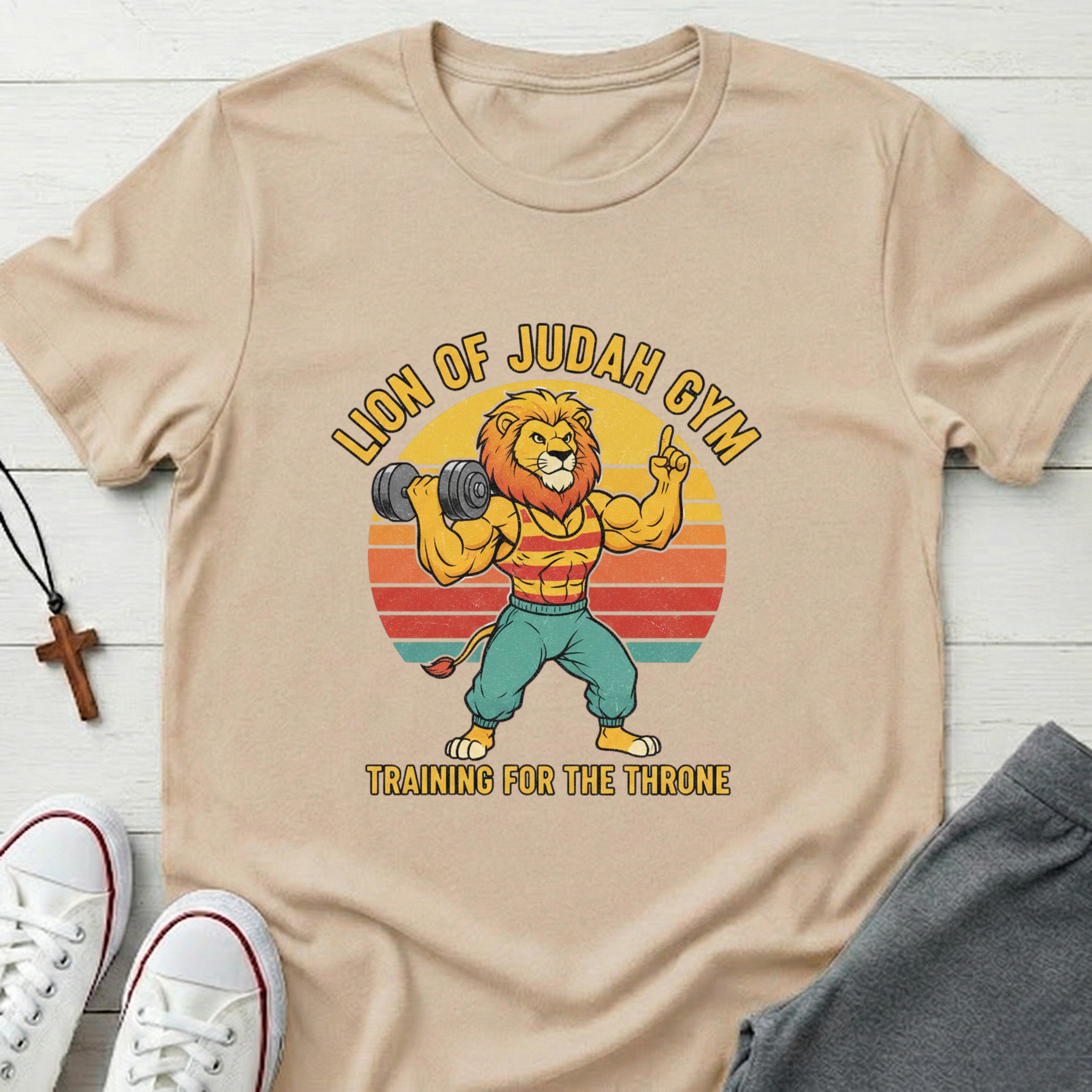 Lion Of Judah Gym T-Shirt.