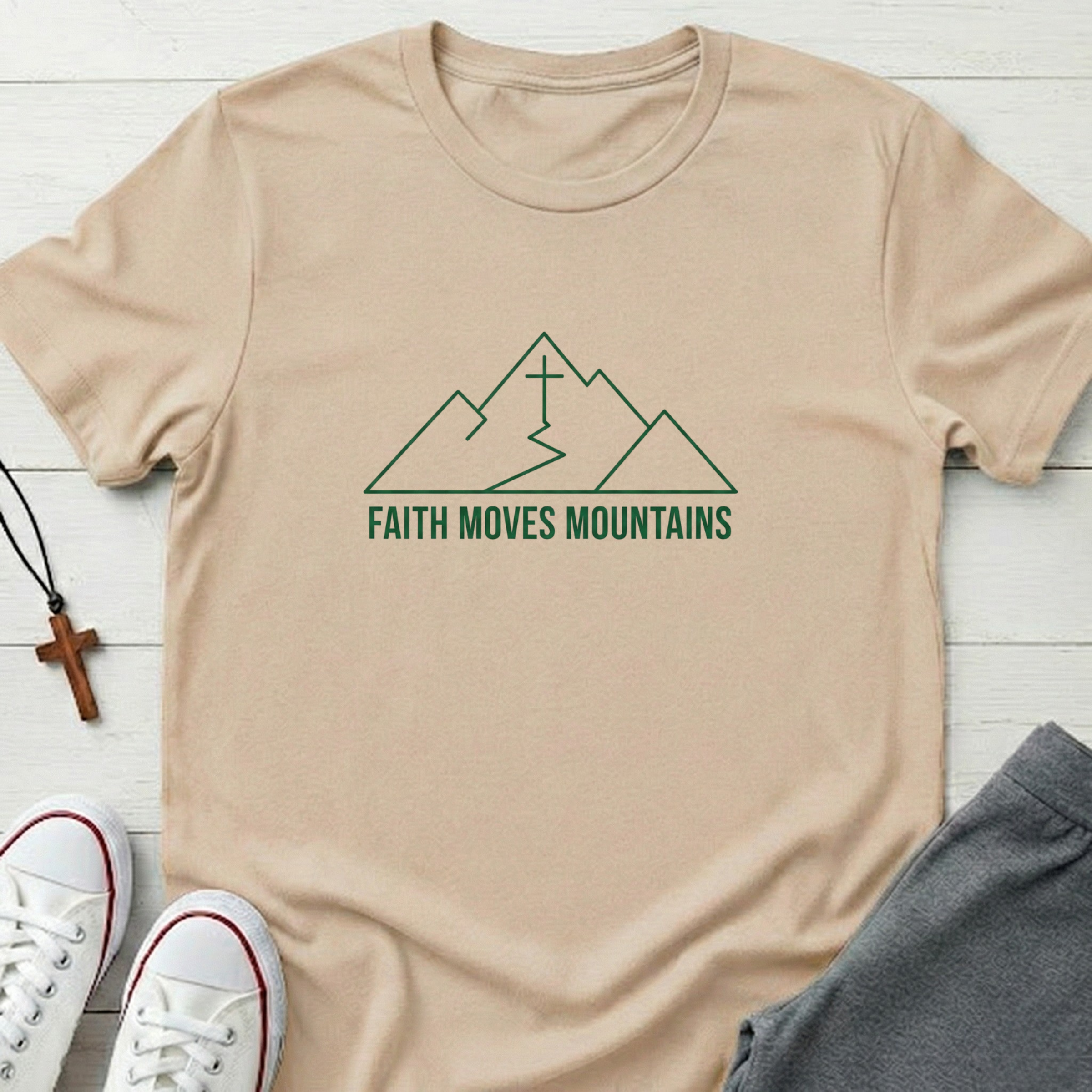 Faith Moves Mountains T-Shirt.