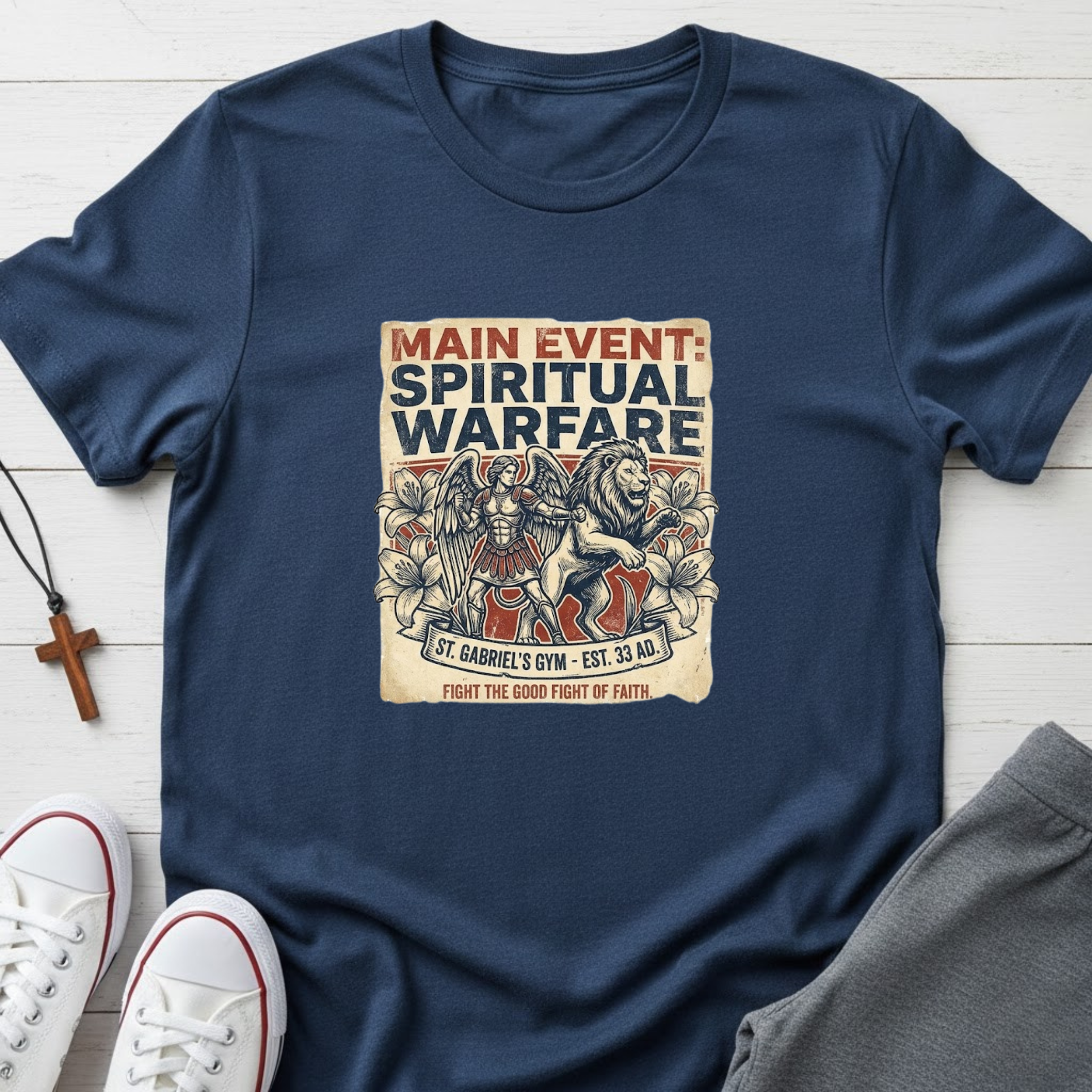 Main Event: Spiritual Warfare T-Shirt.