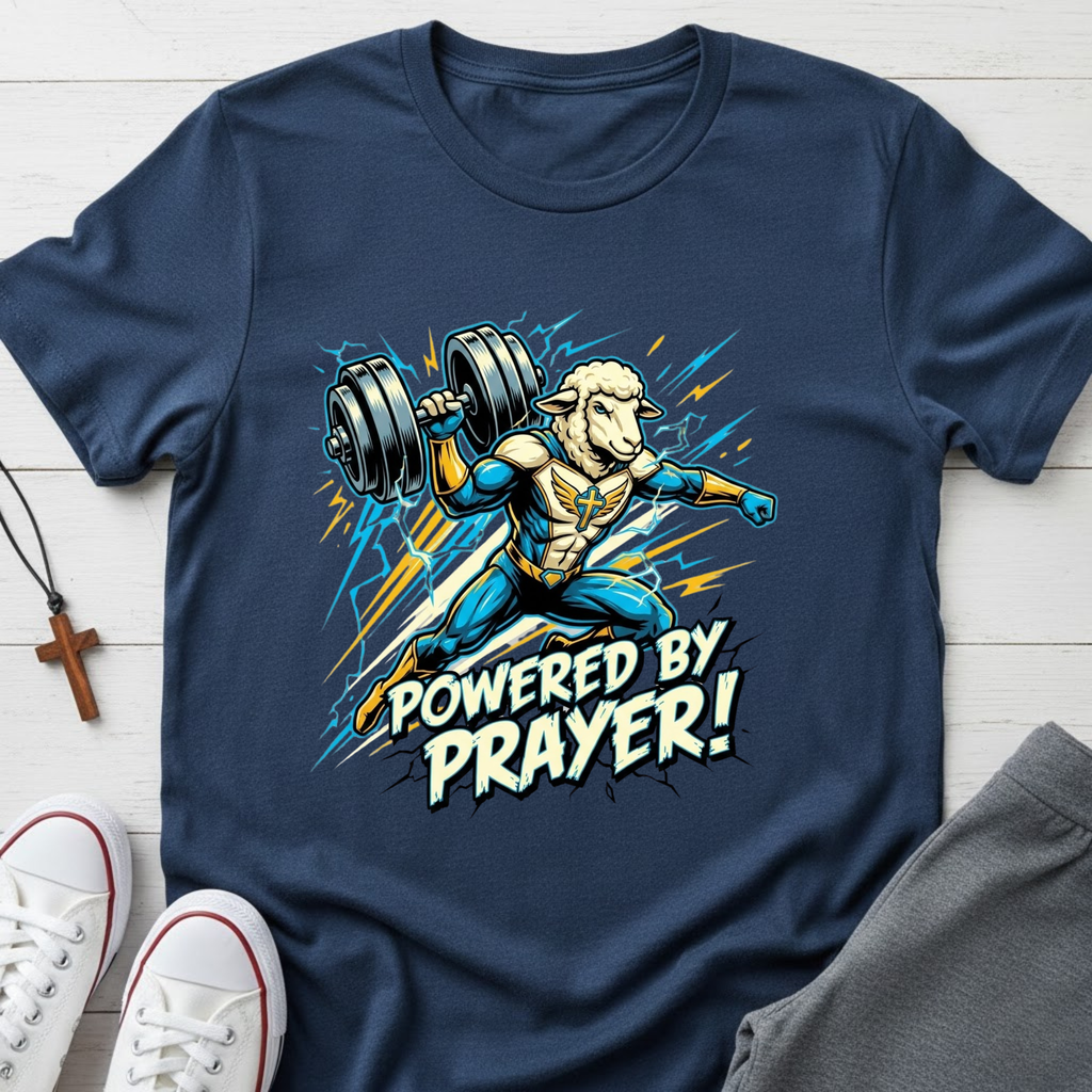 Powered By Prayer! T-Shirt.