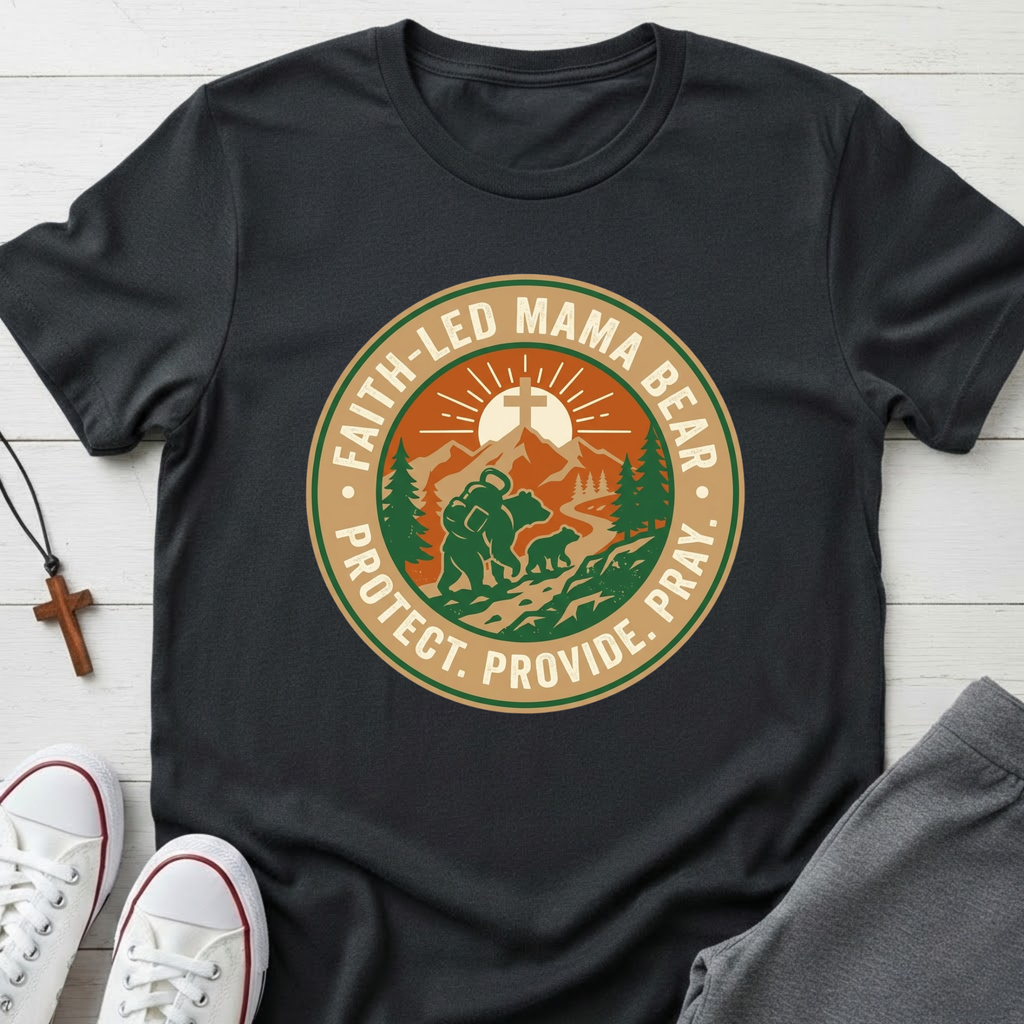 Faith-Led Mama Bear T-Shirt.