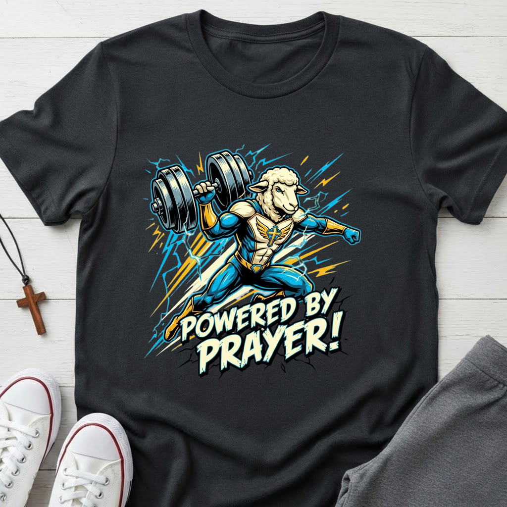 Powered By Prayer! T-Shirt.