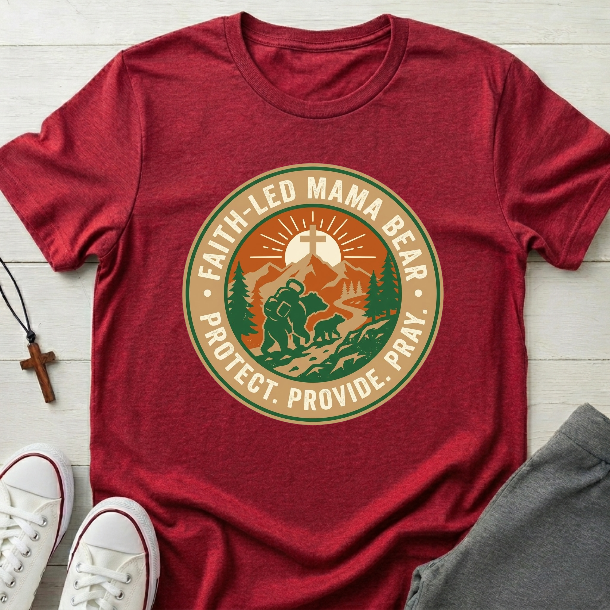 Faith-Led Mama Bear T-Shirt.