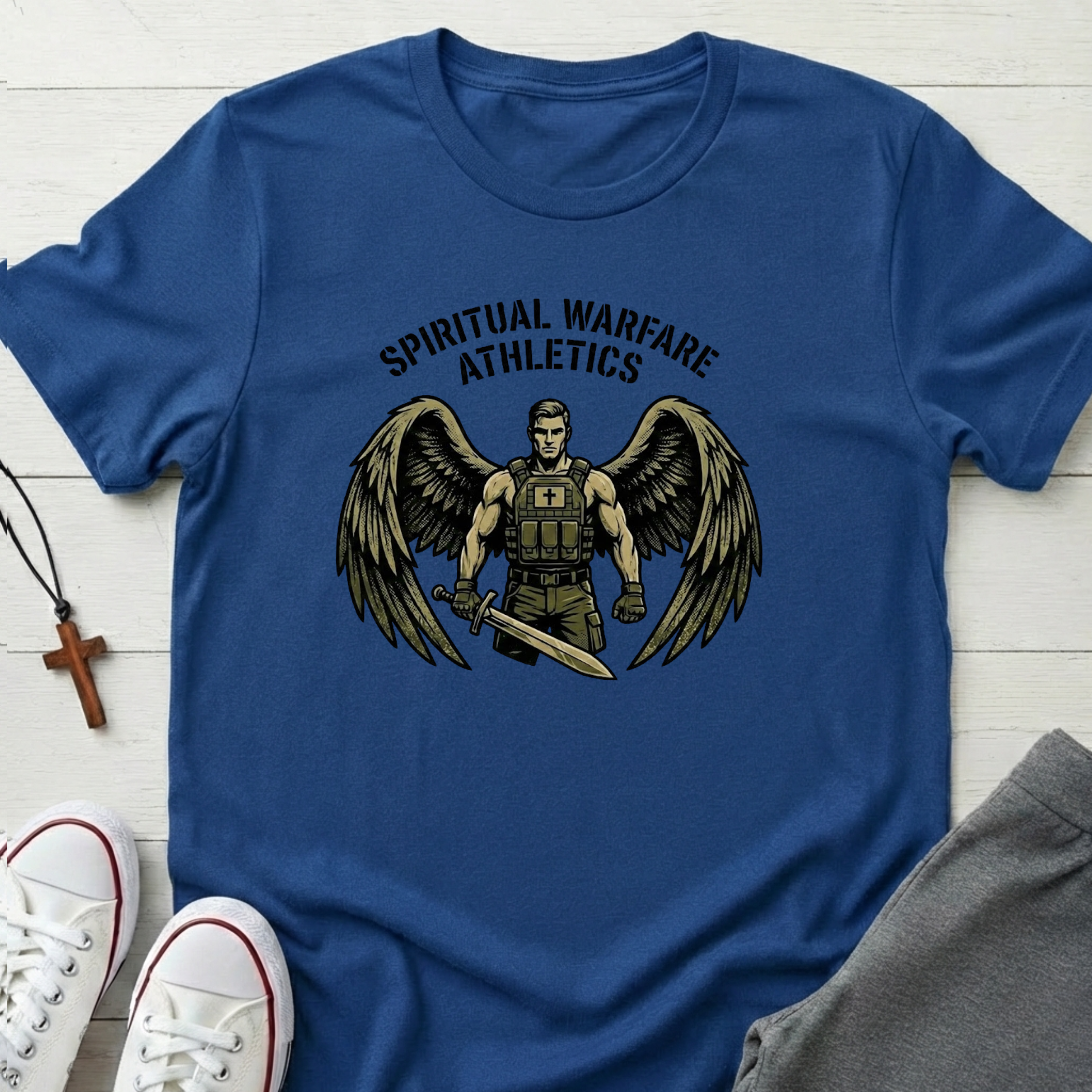 Spiritual Warfare Athletics T-Shirt.