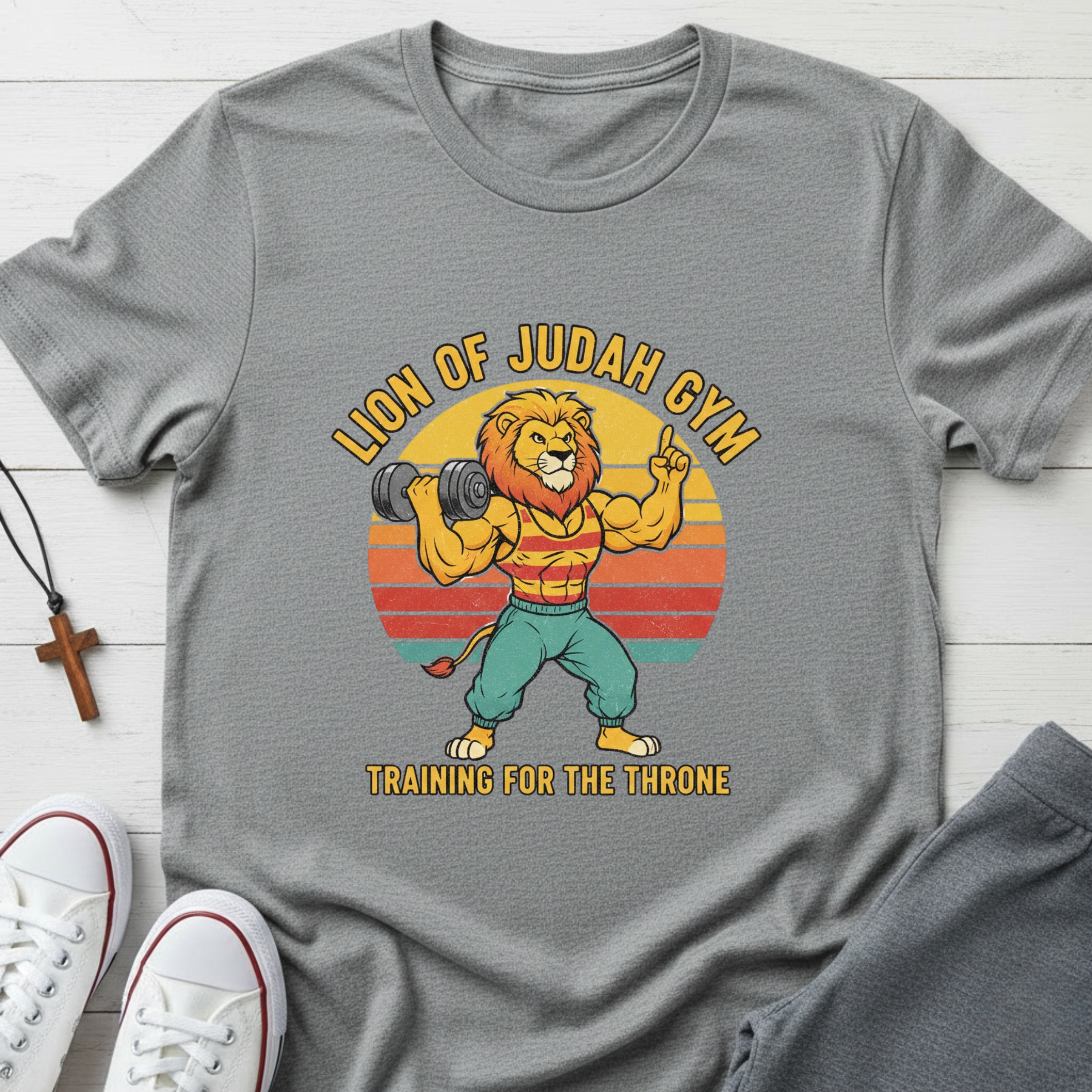 Lion Of Judah Gym T-Shirt.