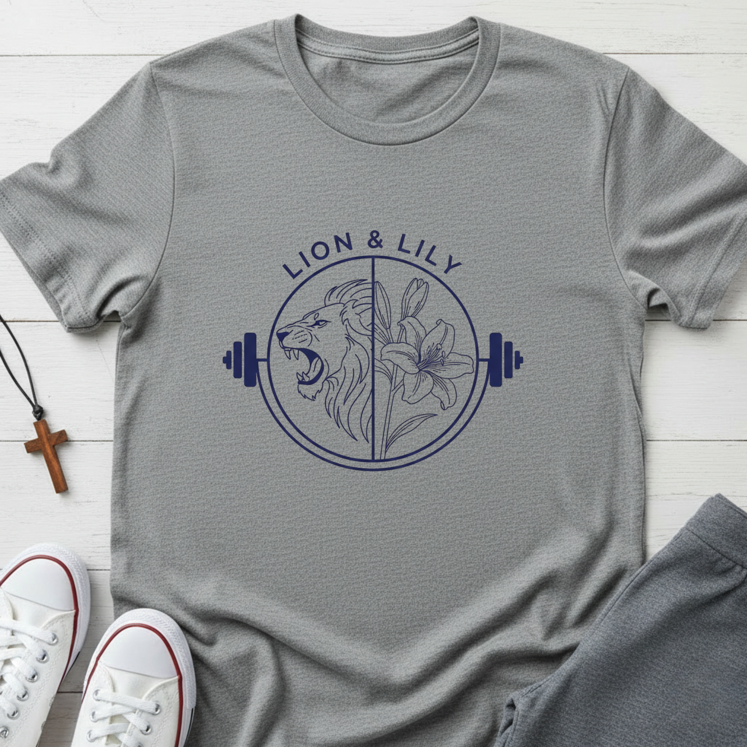 Lion & Lily Weight T-Shirt.