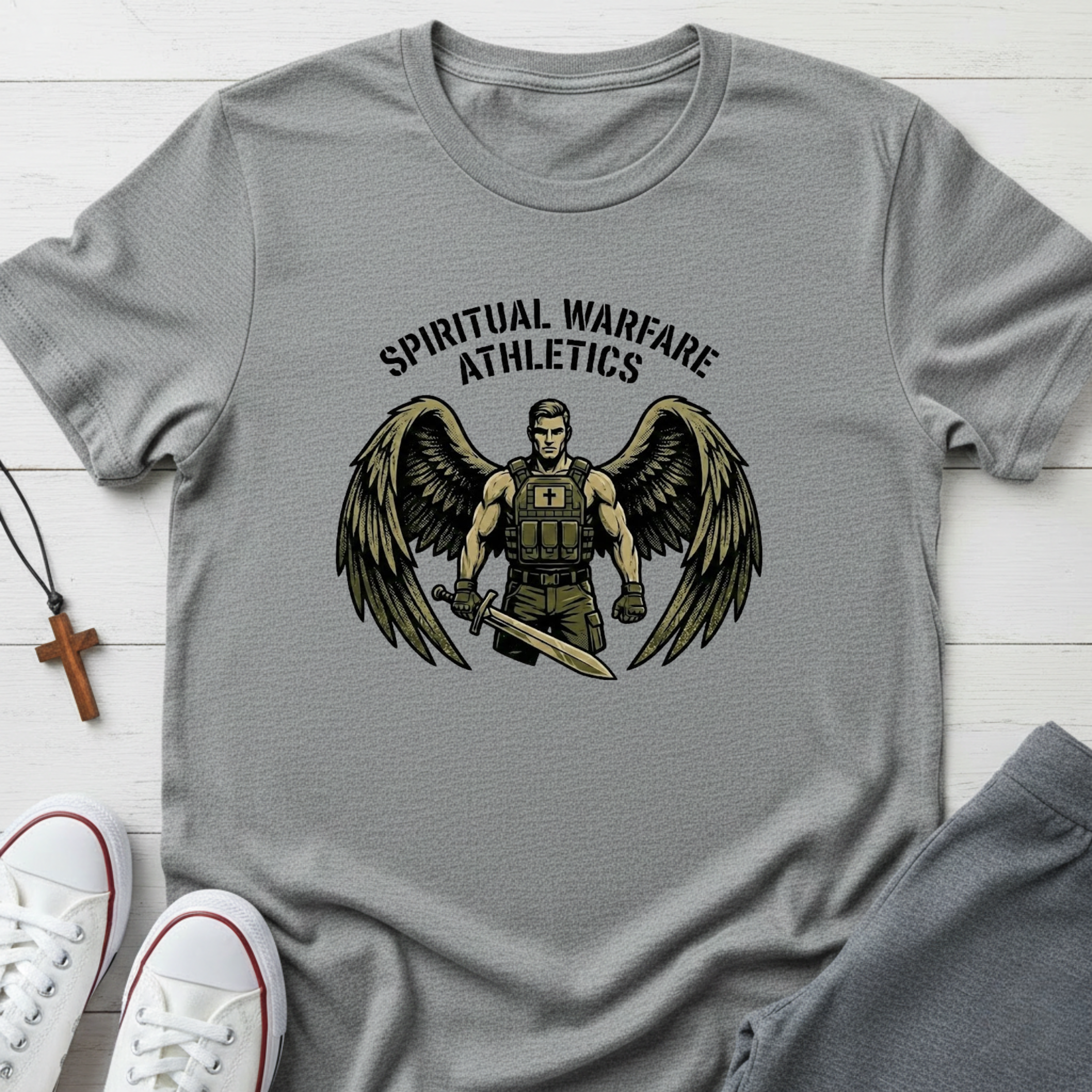 Spiritual Warfare Athletics T-Shirt.