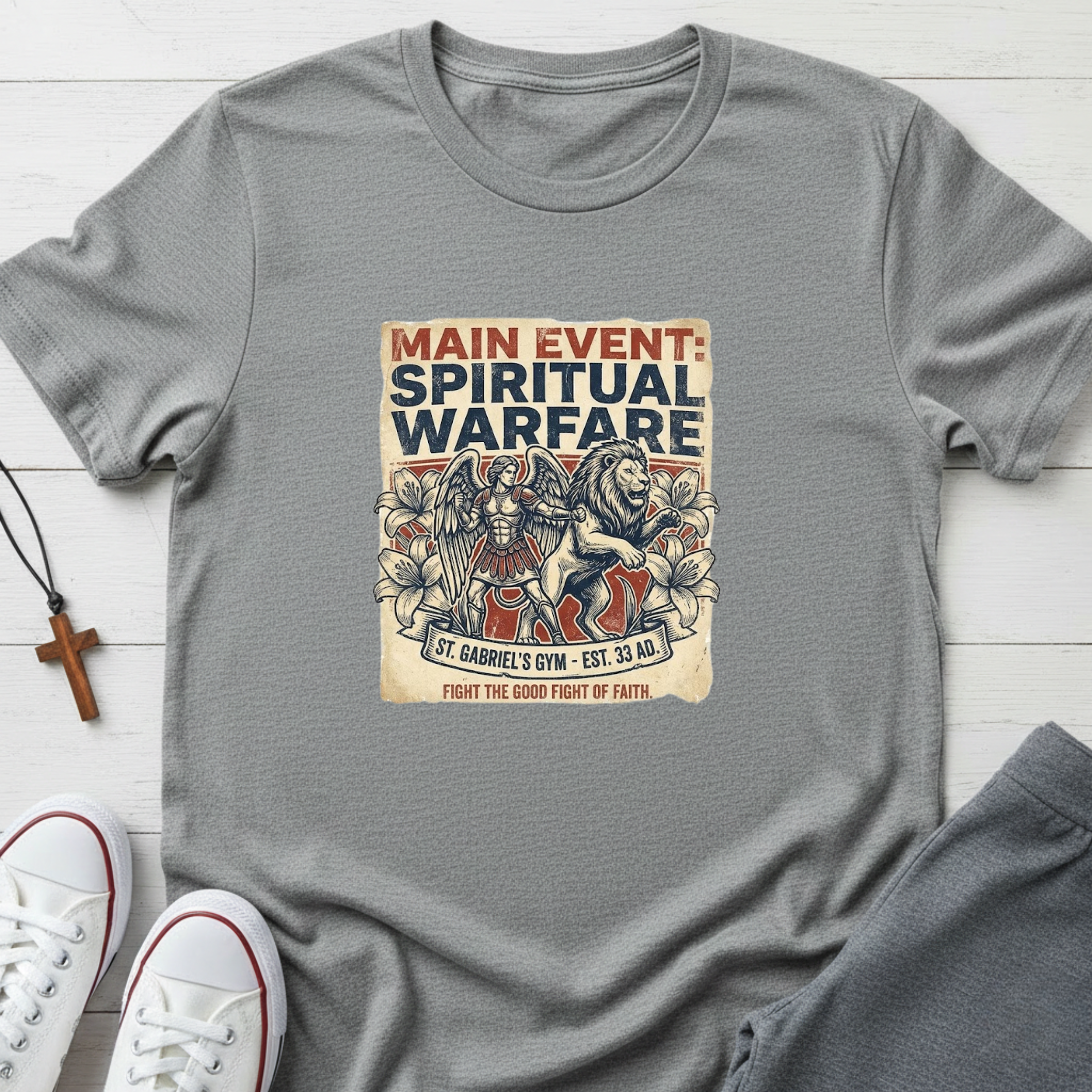 Main Event: Spiritual Warfare T-Shirt.