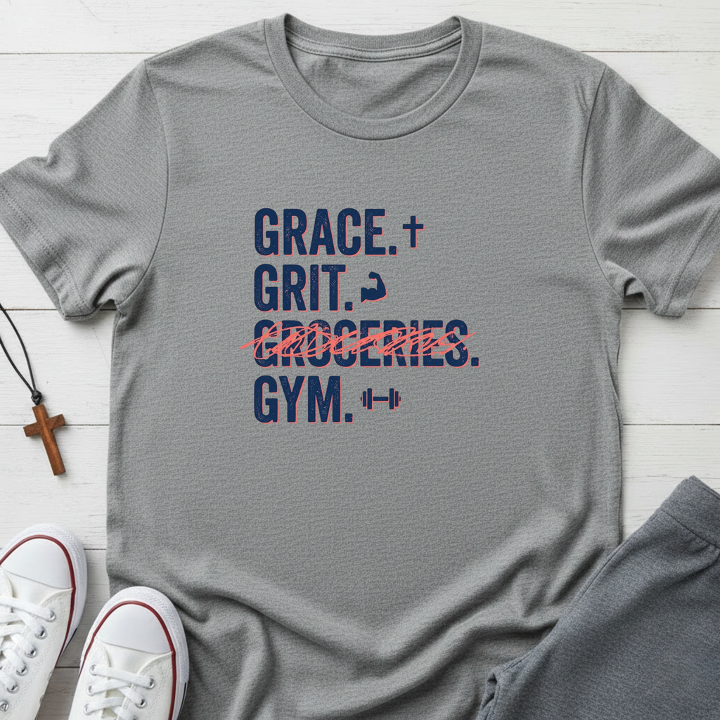 Grace. Grit. Gym  T-Shirt.