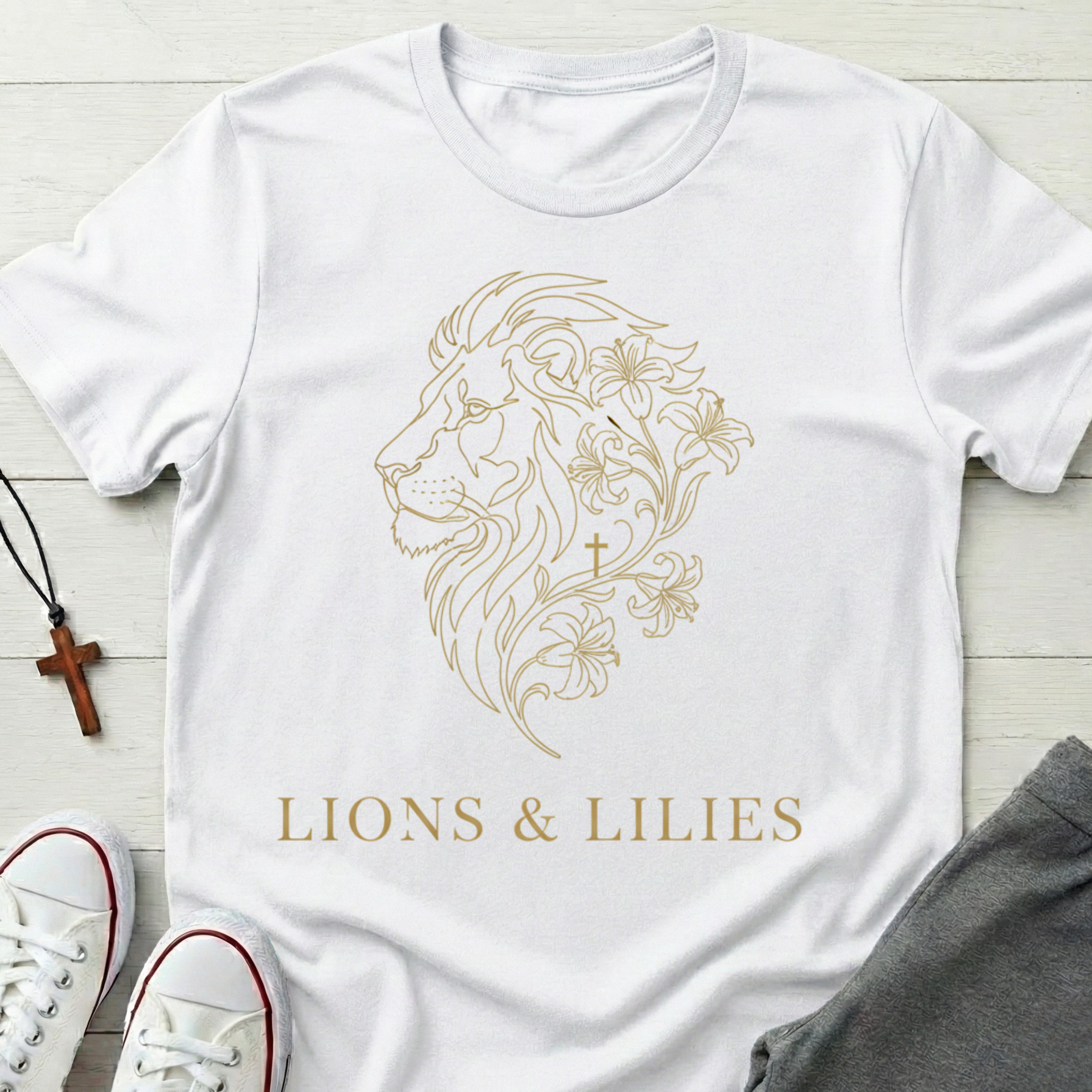 LIONS & LILIES Logo T-Shirt.