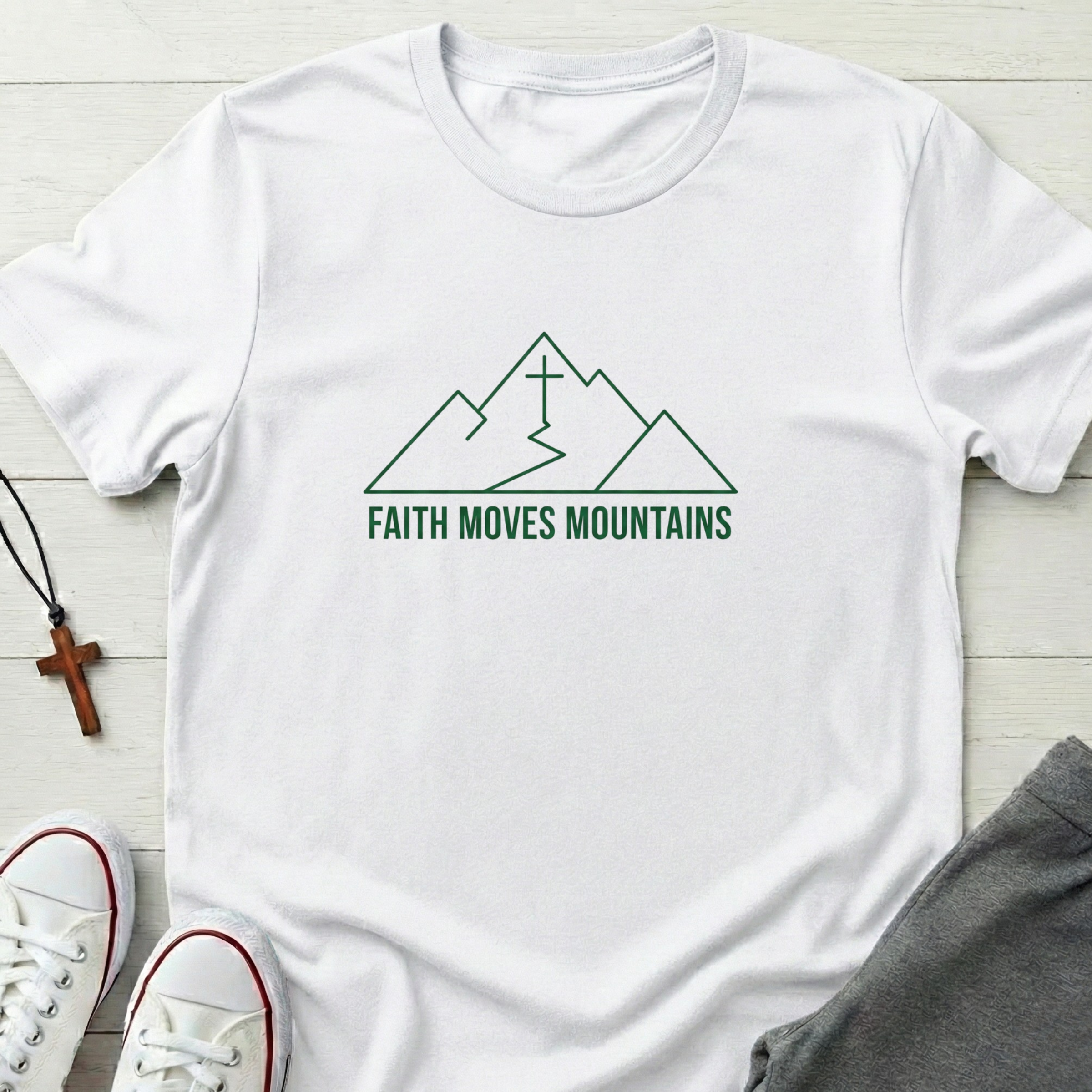 Faith Moves Mountains T-Shirt.