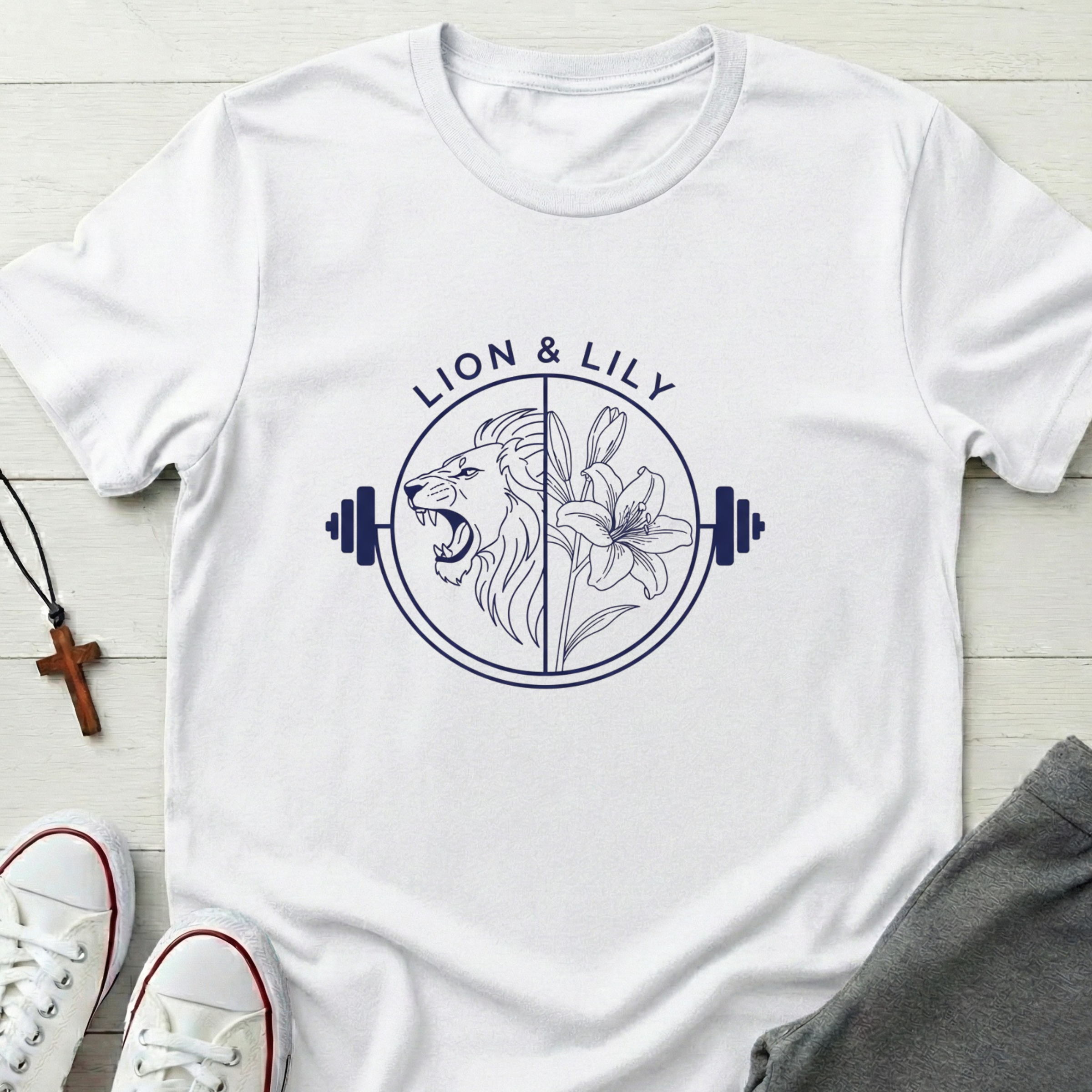 Lion & Lily Weight T-Shirt.