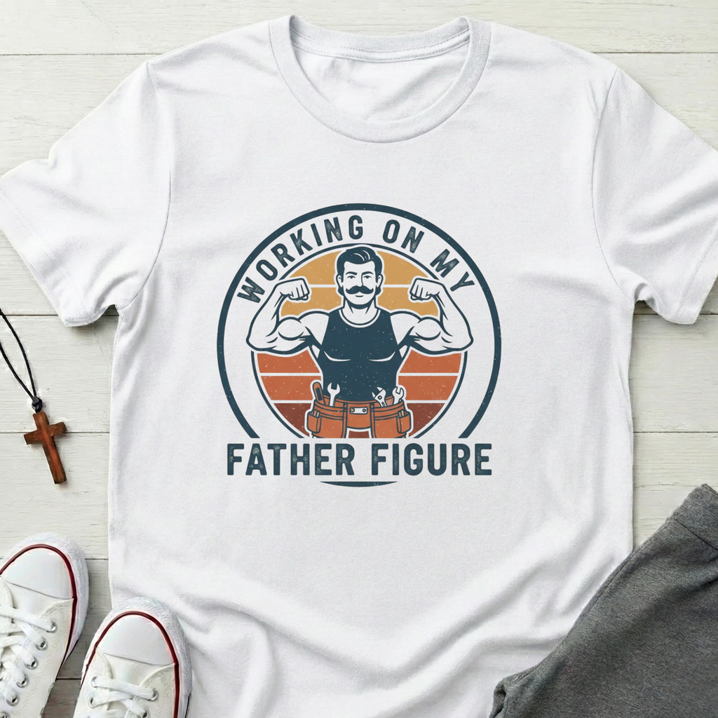 Working on my Father Figure T-Shirt.